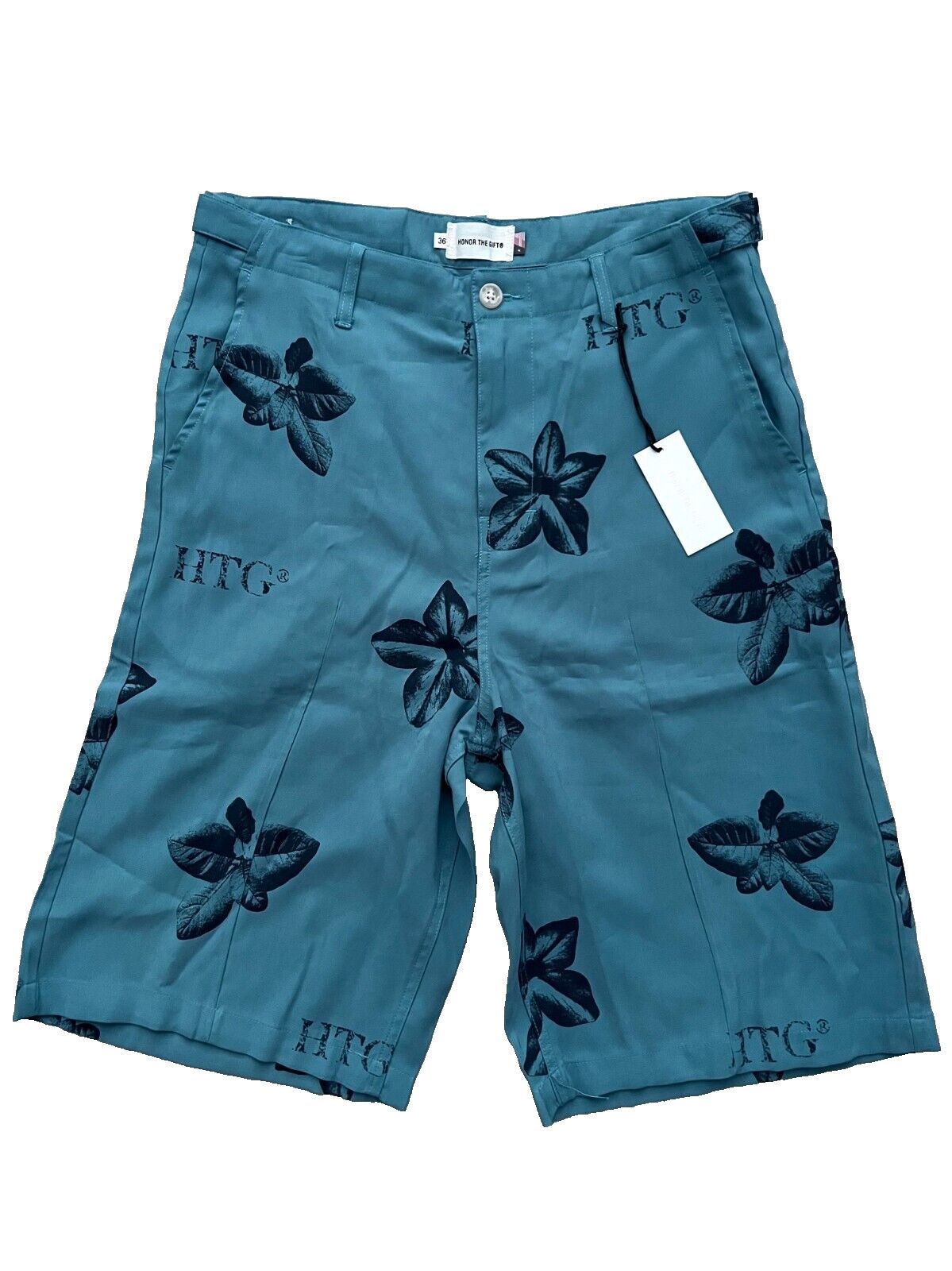 Honor the Gift Honor The Gift Shorts Tobacco Shorts Floral Teal ( 36 ) Size US 36 / EU 52 - 1 Thumbnail