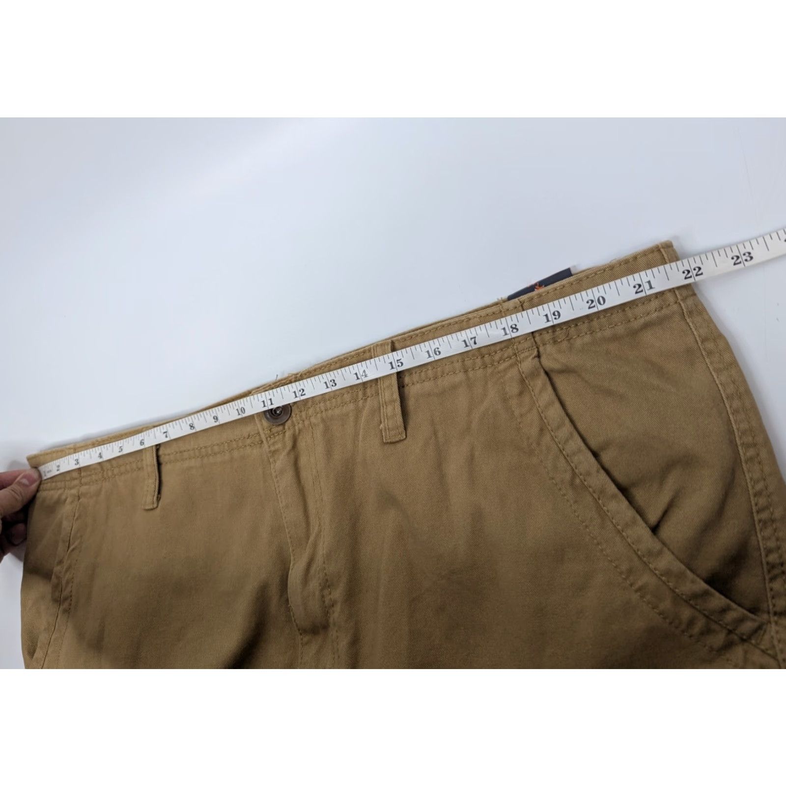 Camel Wear First Cargo Shorts Men 44 Desert Camel Flat Front Pockets Outdoors Hiking Casual Spring Summer Cotton Tan Cargo Pocket Regular Mens Size US 44 / EU 60 - 5 Thumbnail