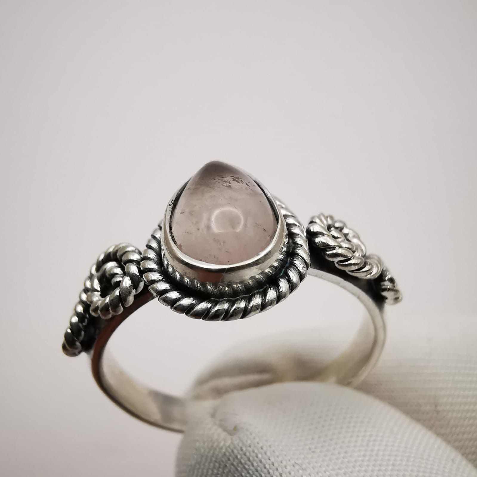 Sterling Silver × Vintage Vintage Women's Ring, 925 Sterling Silver Quartz size 7.5 Size ONE SIZE - 1 Thumbnail