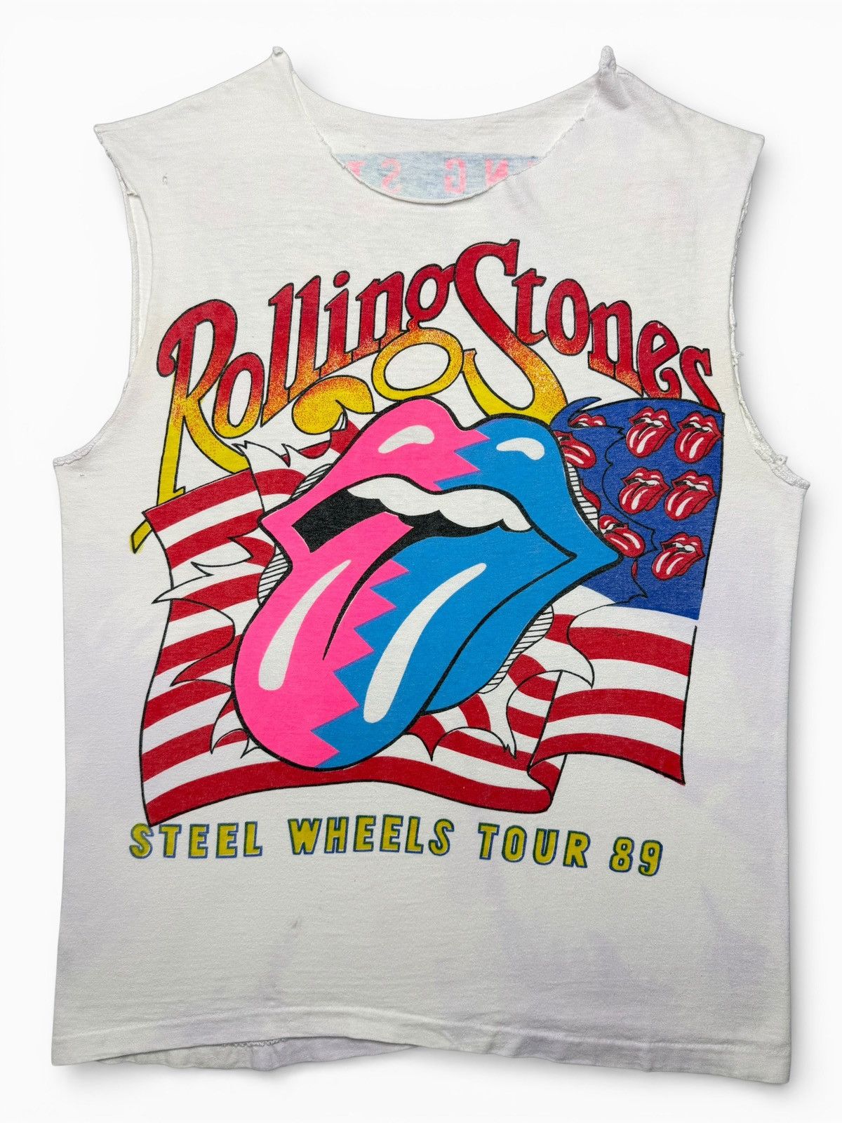 Band Tees Vintage 1989 Rolling Stones Steel Wheels Tour Tee Size US S / EU 44-46 / 1 - 2 Thumbnail