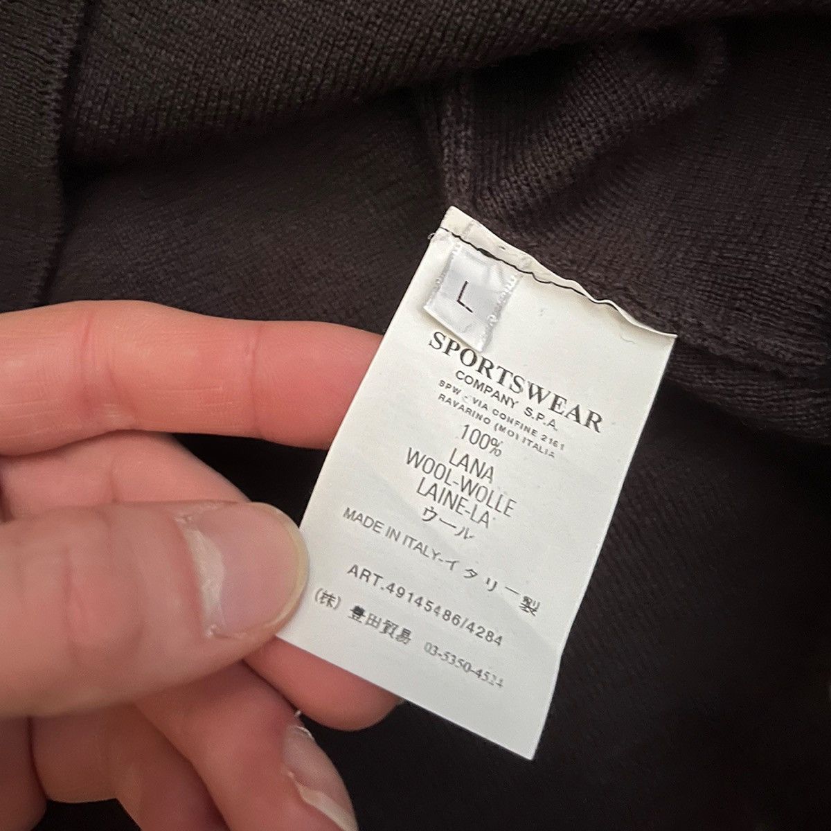 Stone Island 2008 Stone Island Denims Knitted Wool Pullover Size US L / EU 52-54 / 3 - 6 Thumbnail