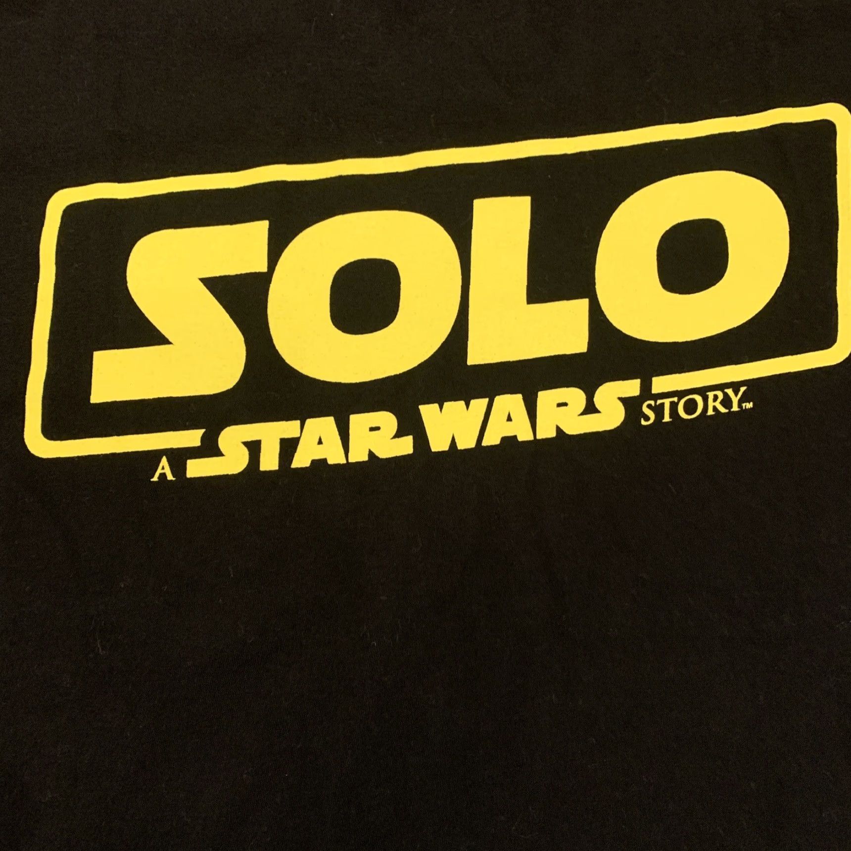 Star Wars Star Wars "Solo A Star Wars Story" T-Shirt Men’s Large Black Graphic Tee with Han Solo Logo Size US L / EU 52-54 / 3 - 5 Thumbnail