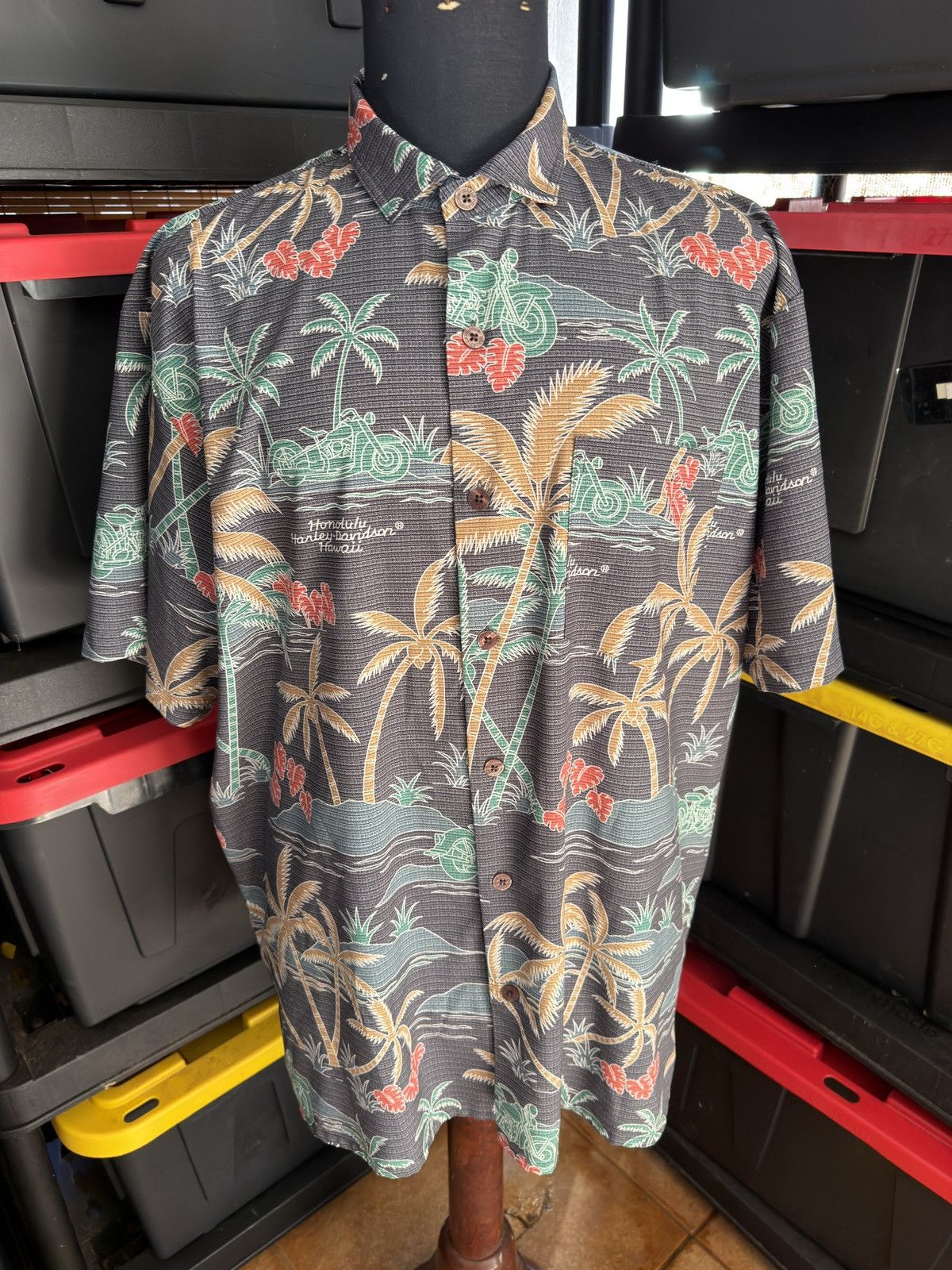 Harley Davidson PreOwned Harley Davidson Hawaiian Multicolored Men's XL Size US XL / EU 56 / 4 - 1 Thumbnail