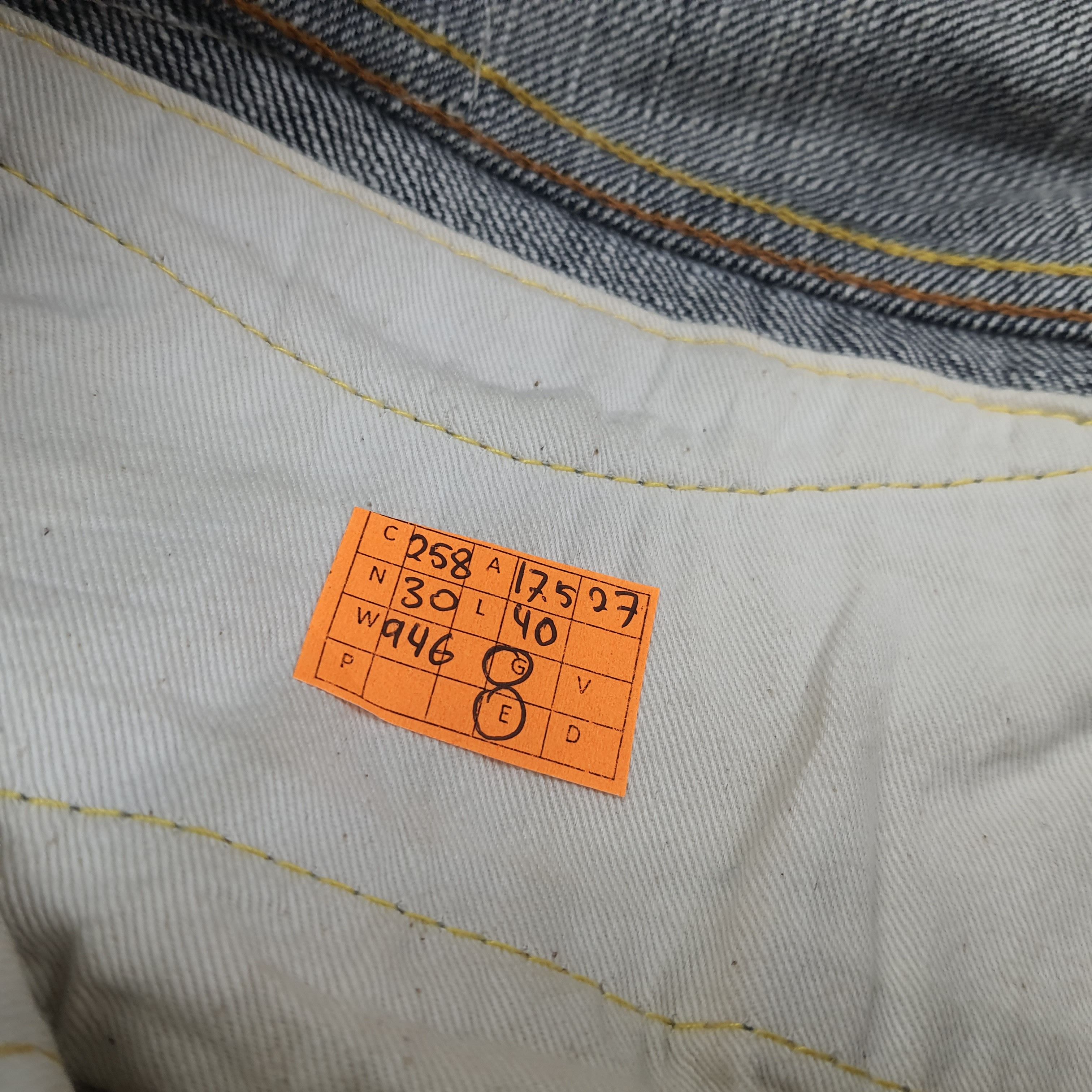 Evisu Vintage Evisu Paris Selvedge Japan Brand Jeans C258N30 Size US 37 - 9 Thumbnail