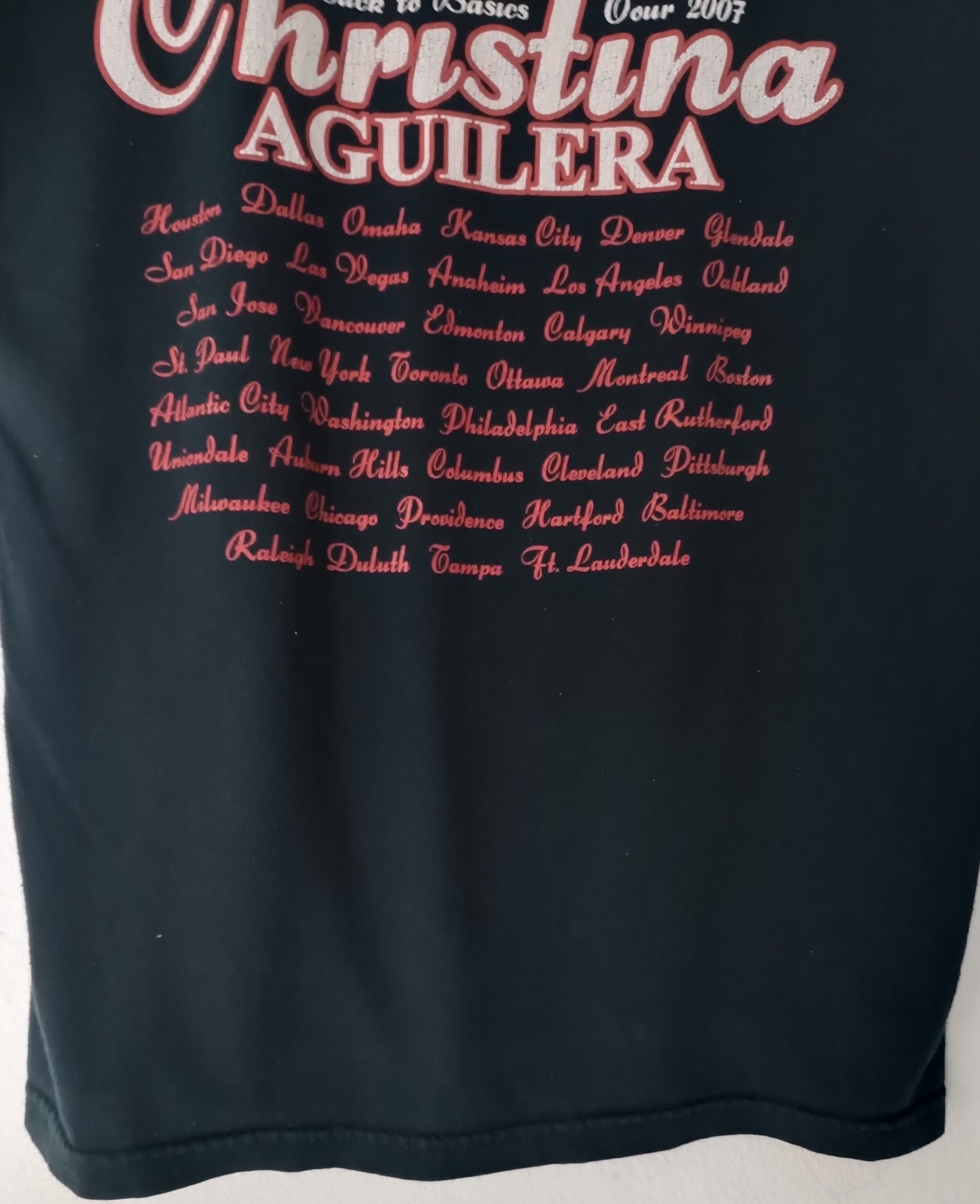 Rap Tees VINTAGE '07 CHRISTINA AGUILERA SEXY TOUR MADONNA BRITNEY Size US S / EU 44-46 / 1 - 14 Thumbnail