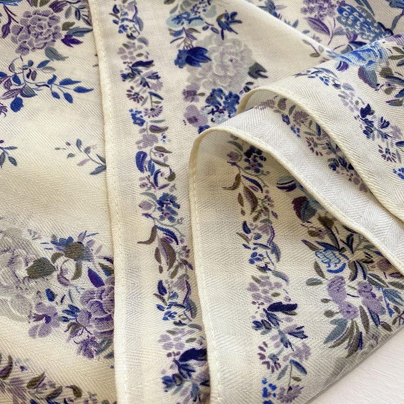 Japanese Brand × Vintage Leaves Pattern Square Scarf Size ONE SIZE - 7 Thumbnail