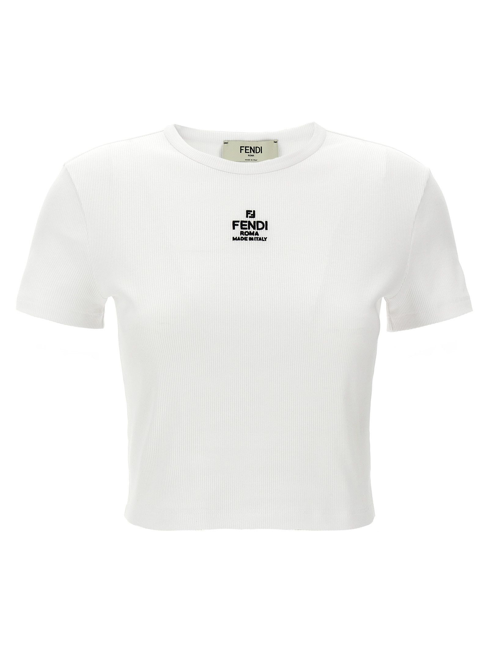 Fendi 'Fendi' cropped T-shirt Size XS / US 0-2 / IT 36-38 - 1 Thumbnail