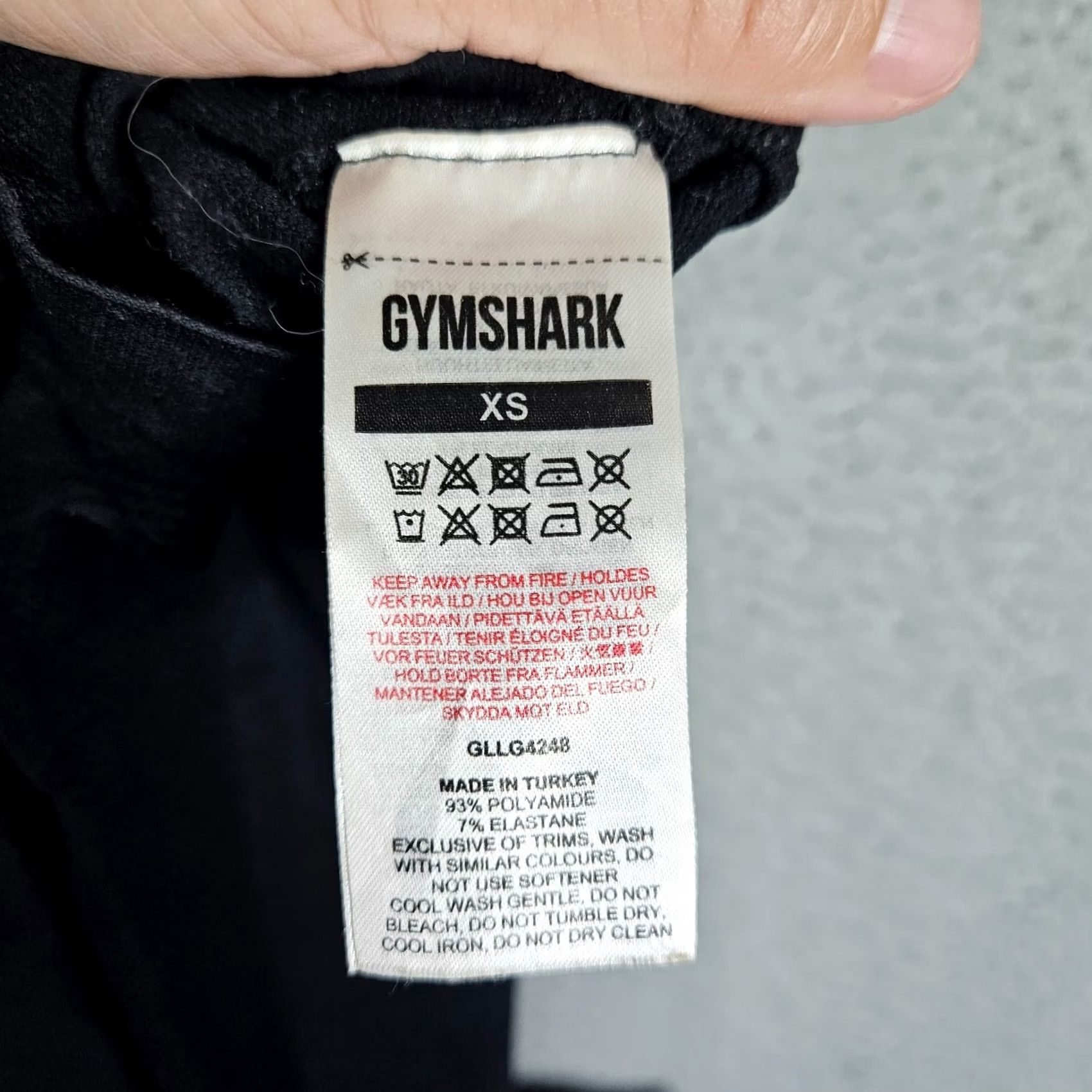 Gymshark Gymshark Women's Black Seamless Spell out Workout Legging XS Size 26" / US 2 / IT 38 - 4 Thumbnail