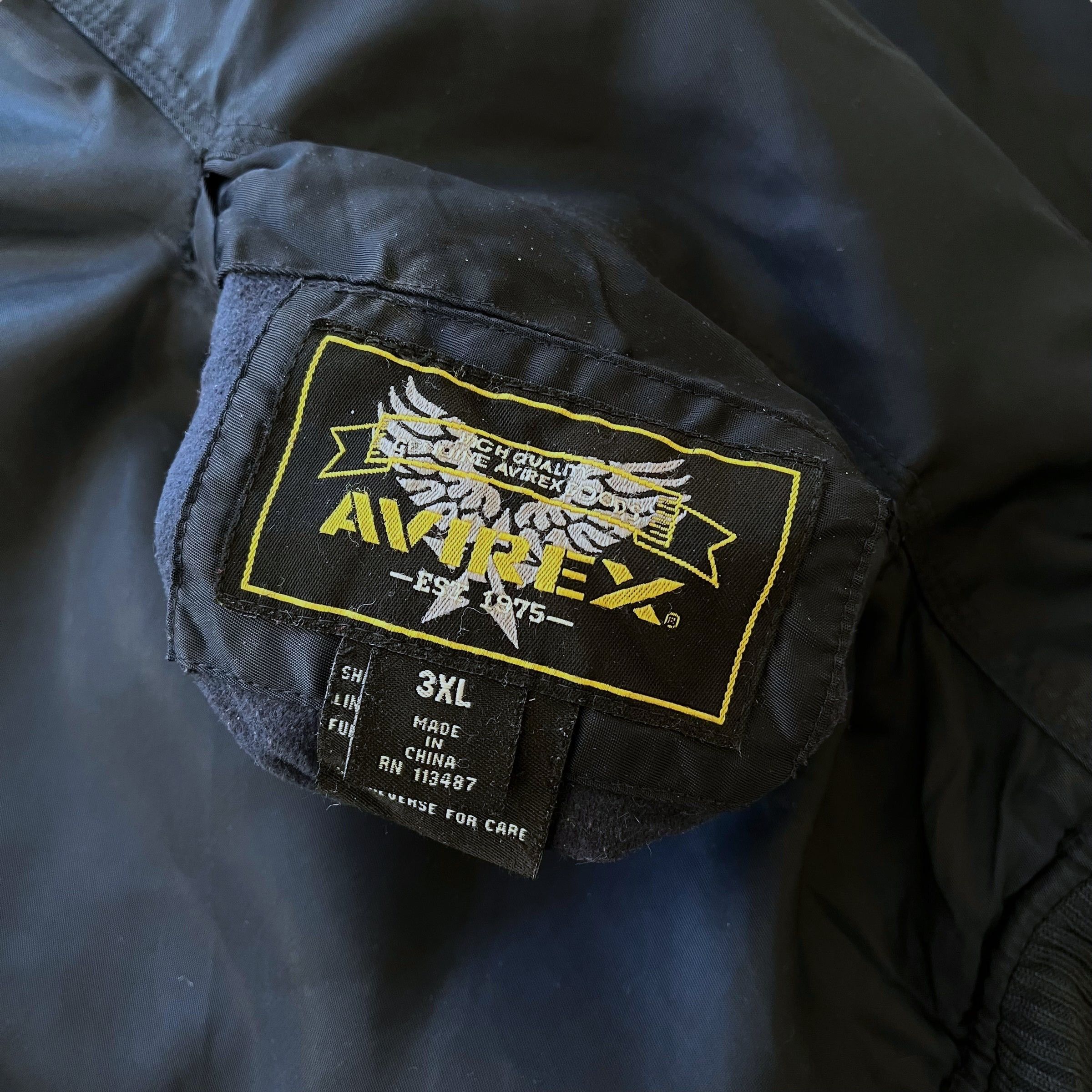 Avirex Vintage 90s Men's AVIREX Reversible Fleece Bomber Jacket Size US XL / EU 56 / 4 - 4 Thumbnail