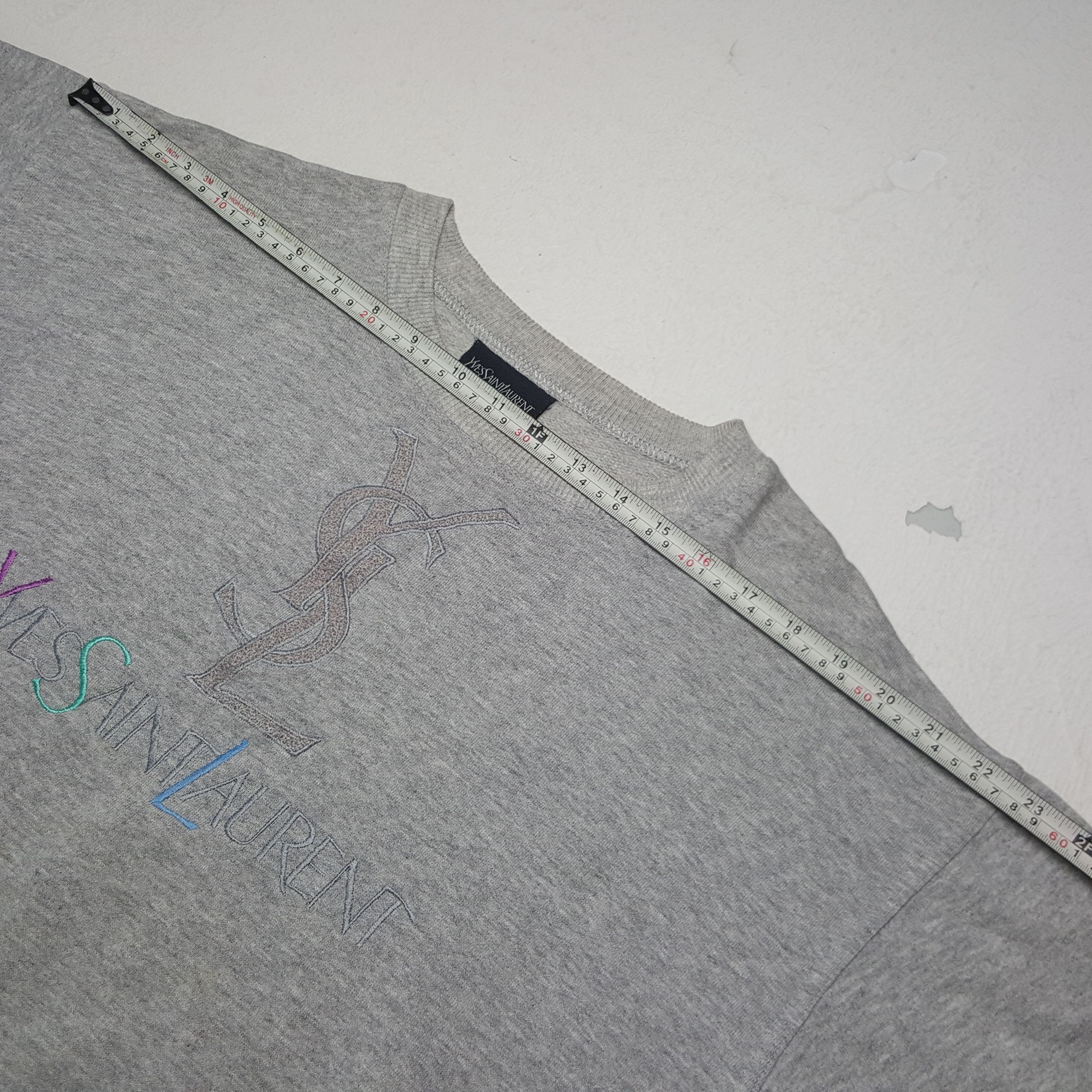 Vintage Vintage Yves Saint Laurent Embroidery Logo Sweatshirt Size M / US 6-8 / IT 42-44 - 5 Thumbnail