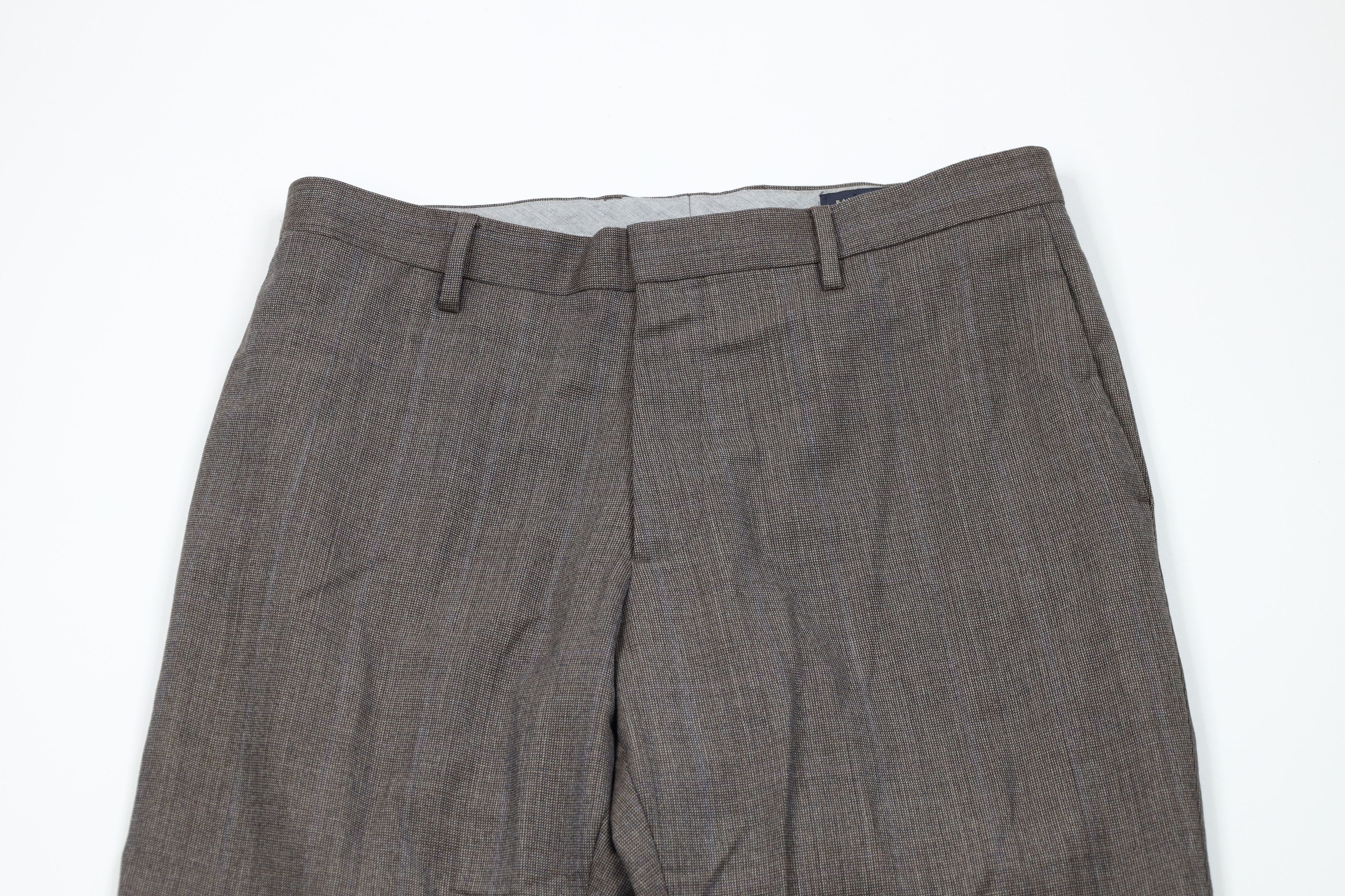 Banana Republic × Vintage Vintage Banana Republic Fit Wool Wide Leg Chino Pants Brown Size US 33 - 2 Thumbnail