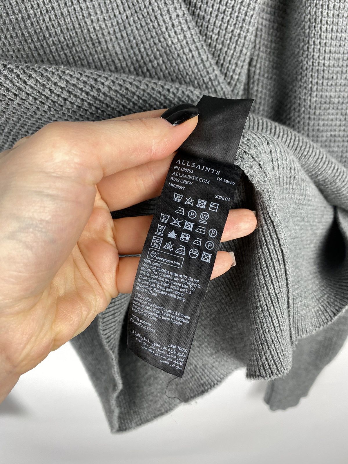 Allsaints × Japanese Brand Allsaints Rias Crew men’s knit sweater pullover size S Size US S / EU 44-46 / 1 - 13 Thumbnail