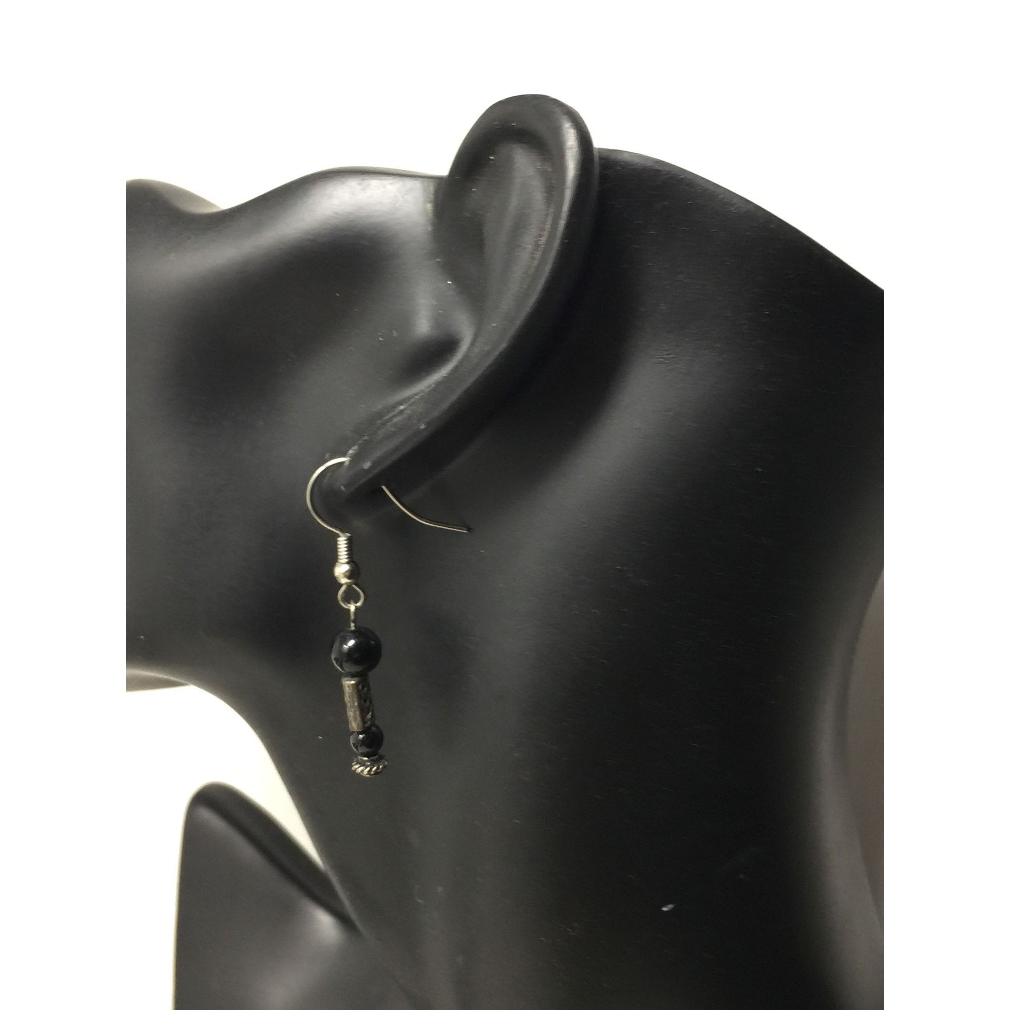 Other Women's Silver and Black Dangle Earrings Size ONE SIZE - 5 Thumbnail