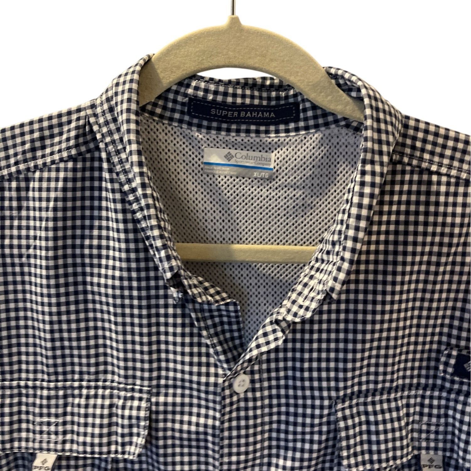 Columbia Columbia PFG Super Bahama Mens Short Sleeve Fishing Shirt XL Size US XL / EU 56 / 4 - 6 Thumbnail