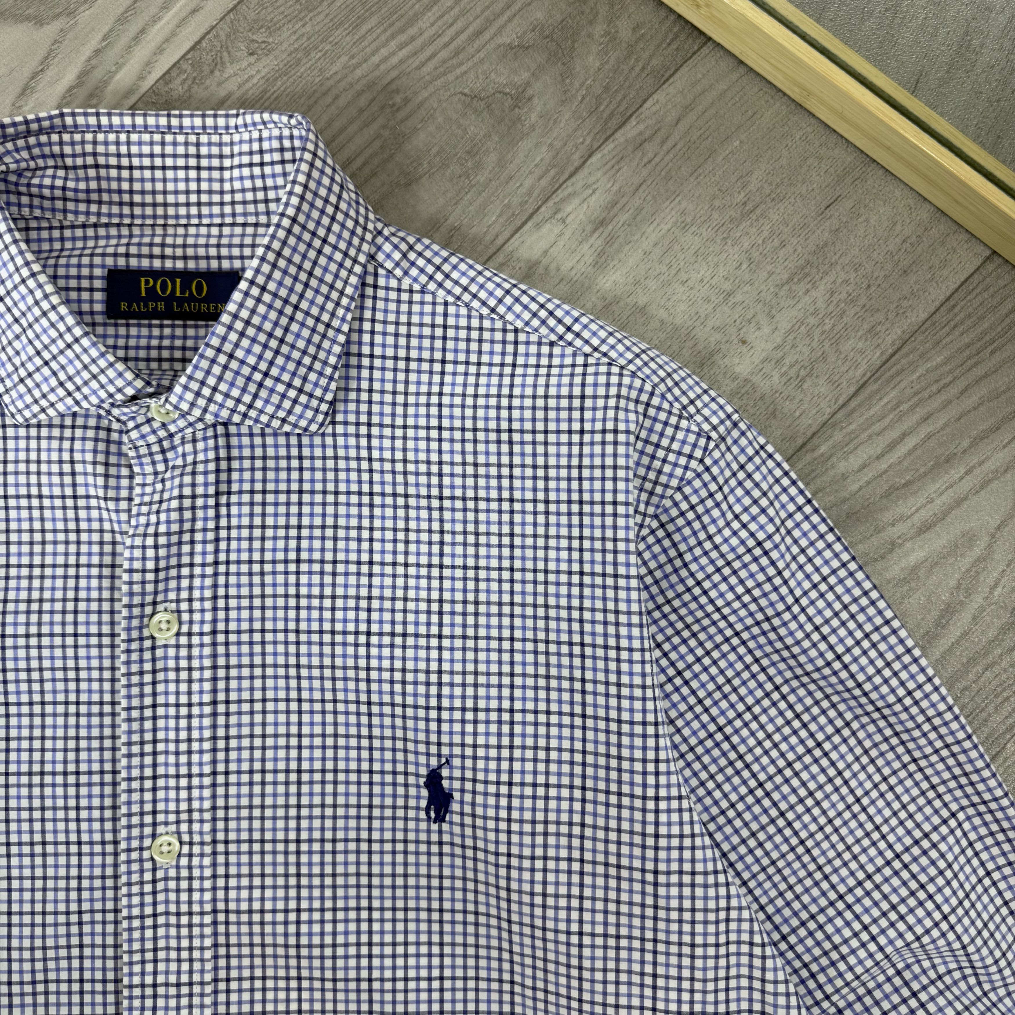 Polo Ralph Lauren Vintage Polo Ralph Lauren Check Button Up Longsleeve Shirt Size US M / EU 48-50 / 2 - 2 Thumbnail