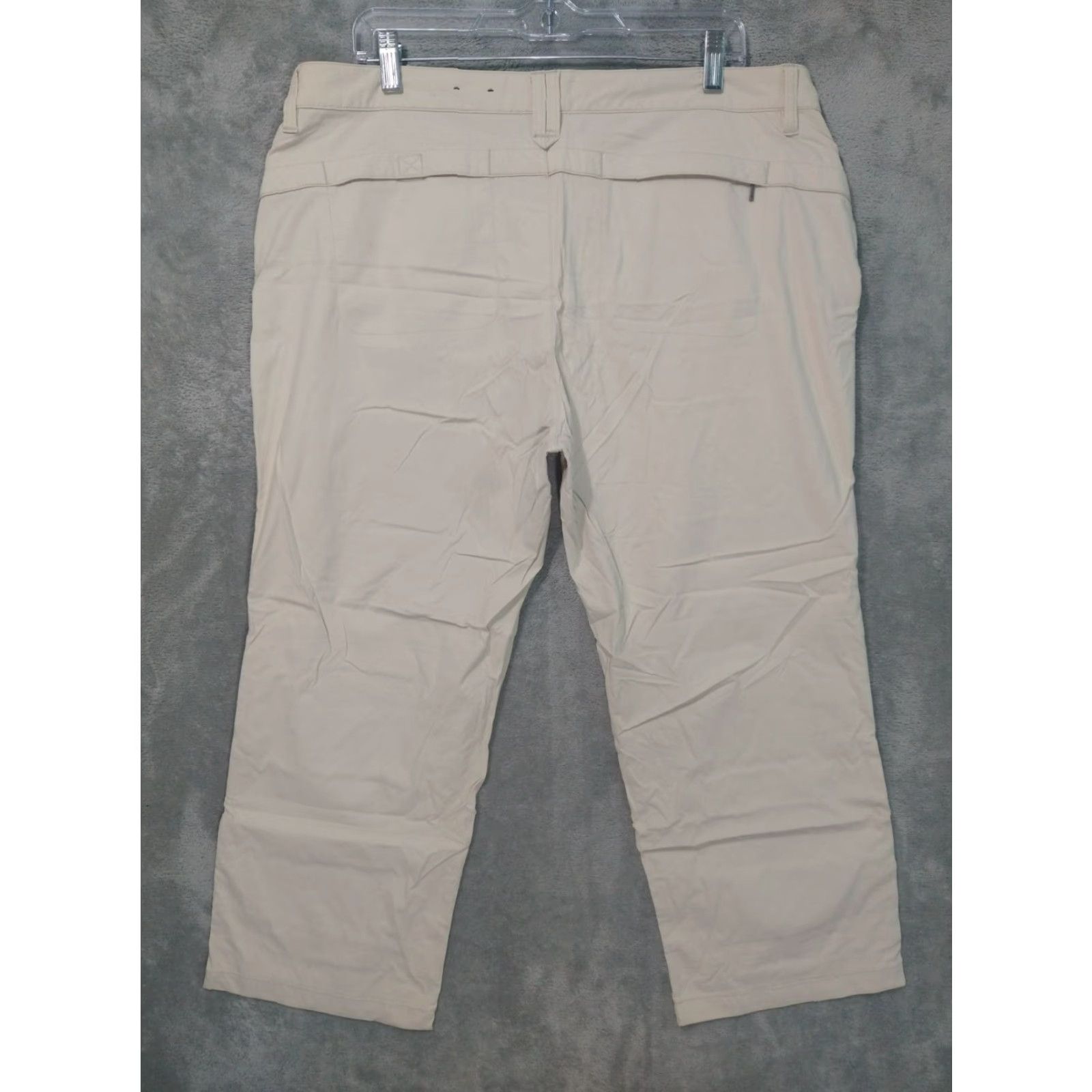 Eddie Bauer Eddie Bauer Pants Womens 16 Beige Travex Crop Roll Up Hiking Stretch Outdoor Cropped Straight Classic Casual Travel Nature 16 Womens Beige Pants Size 38" / US 16 / IT 52 - 2 Thumbnail