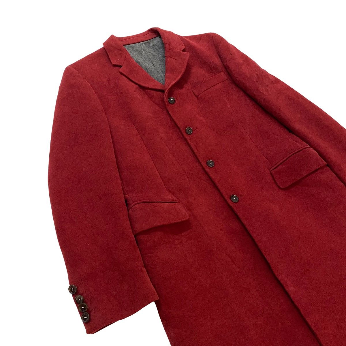 Dolce & Gabbana ✨D&G red moleskin fabric long coat Made in Italy Size US M / EU 48-50 / 2 - 5 Thumbnail