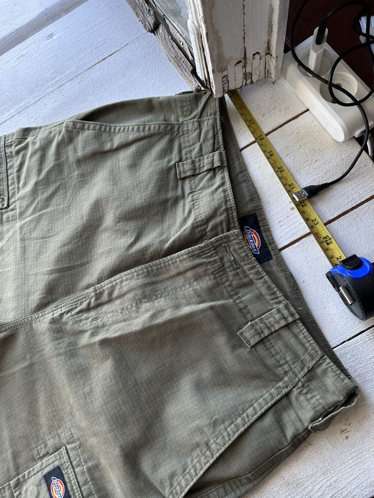 Dickies OLIVE DICKIES 🚨 CARGO PANTS Y2K SK8 BAGGY MULTIPOCKET Size US 30 / EU 46 - 2 Thumbnail