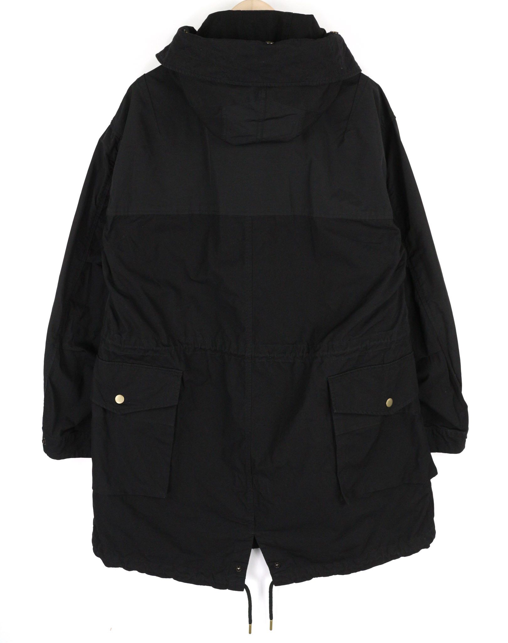 Diesel W-MILES M Black Parka Hooded Zip Logo Jacket 82062 Size US M / EU 48-50 / 2 - 2 Thumbnail