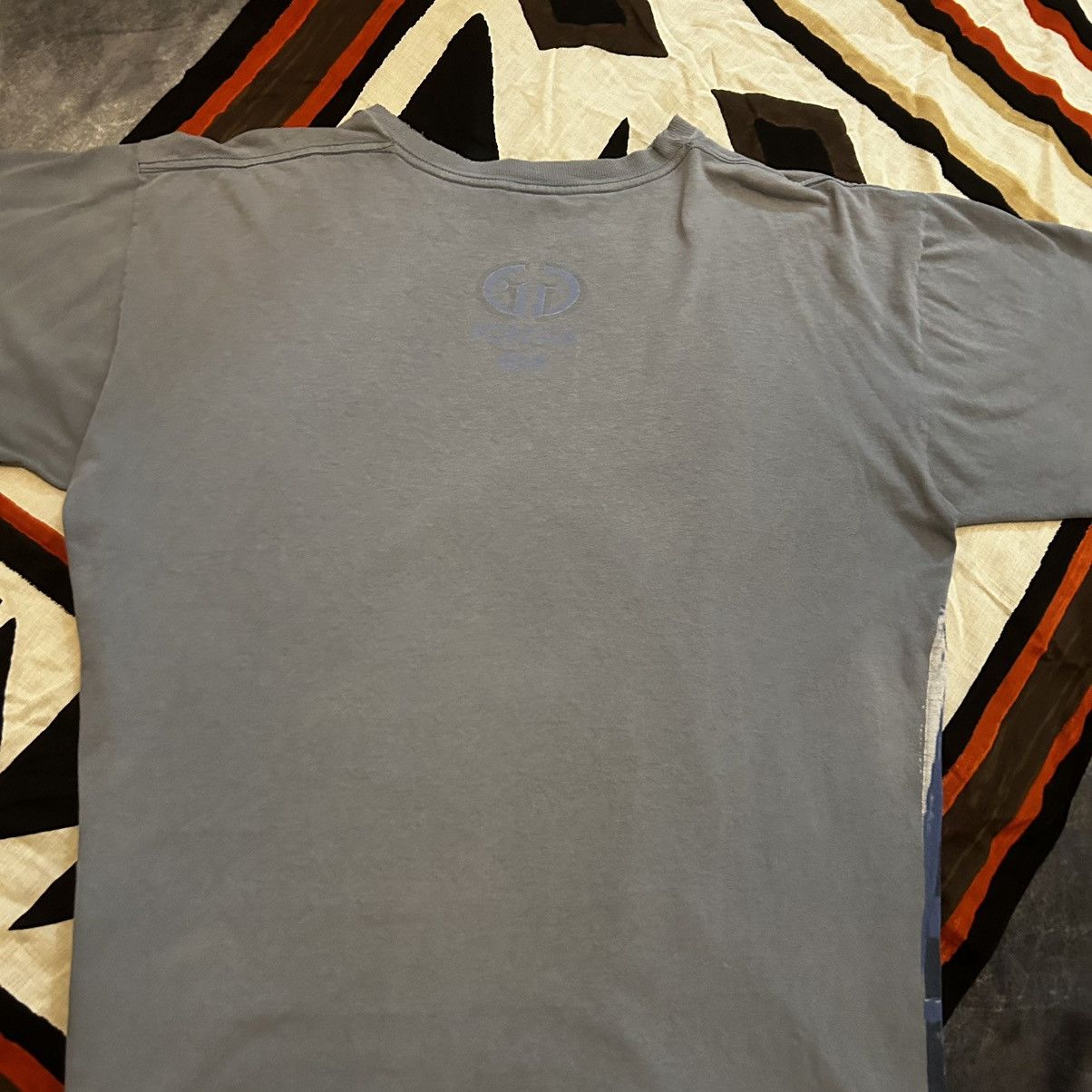 Japanese Brand × Vintage 1997 Vintage CRONIES Godzilla AOP Tee Grey Size US XL / EU 56 / 4 - 2 Thumbnail