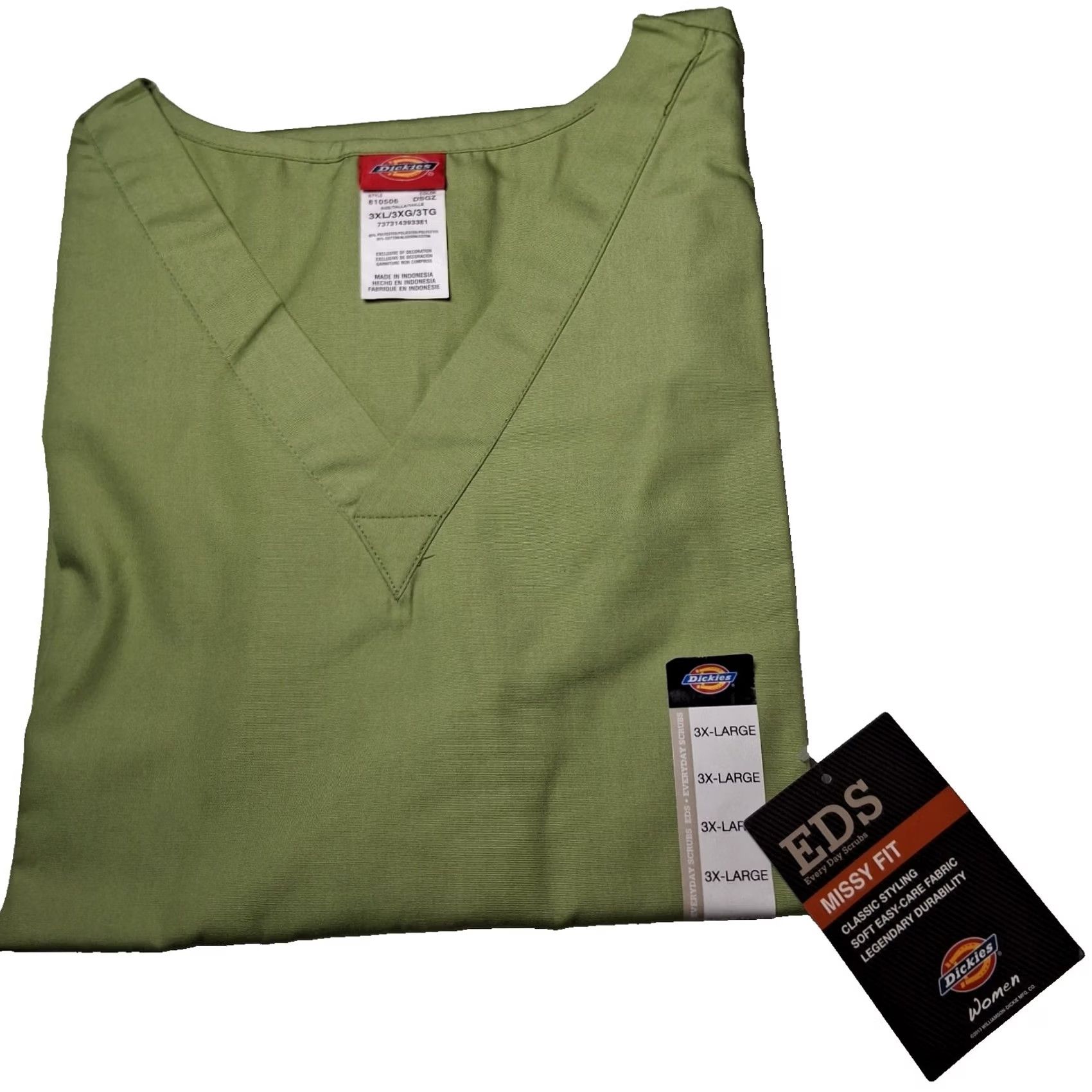 Dickies Dickies Everyday Scrubs - Missy Fit Women 3XL Desert Green Workwear New Size XXL / US 16-18 / IT 52-54 - 2 Thumbnail