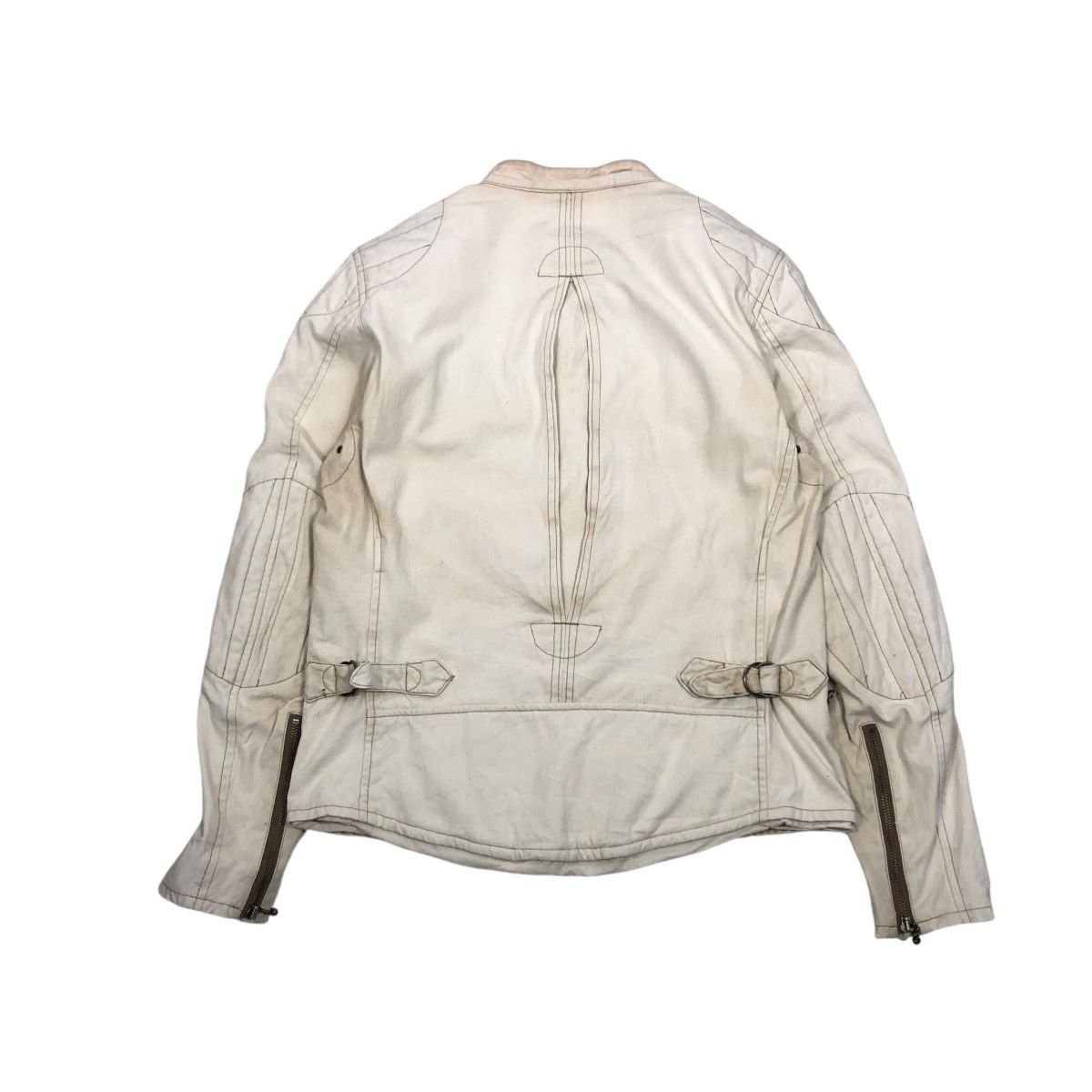 Japanese Brand 🔥CROPPED BIKER LEATHER JACKET COWHIDE GE/NOIL GENUINE WEAR Size US L / EU 52-54 / 3 - 2 Thumbnail