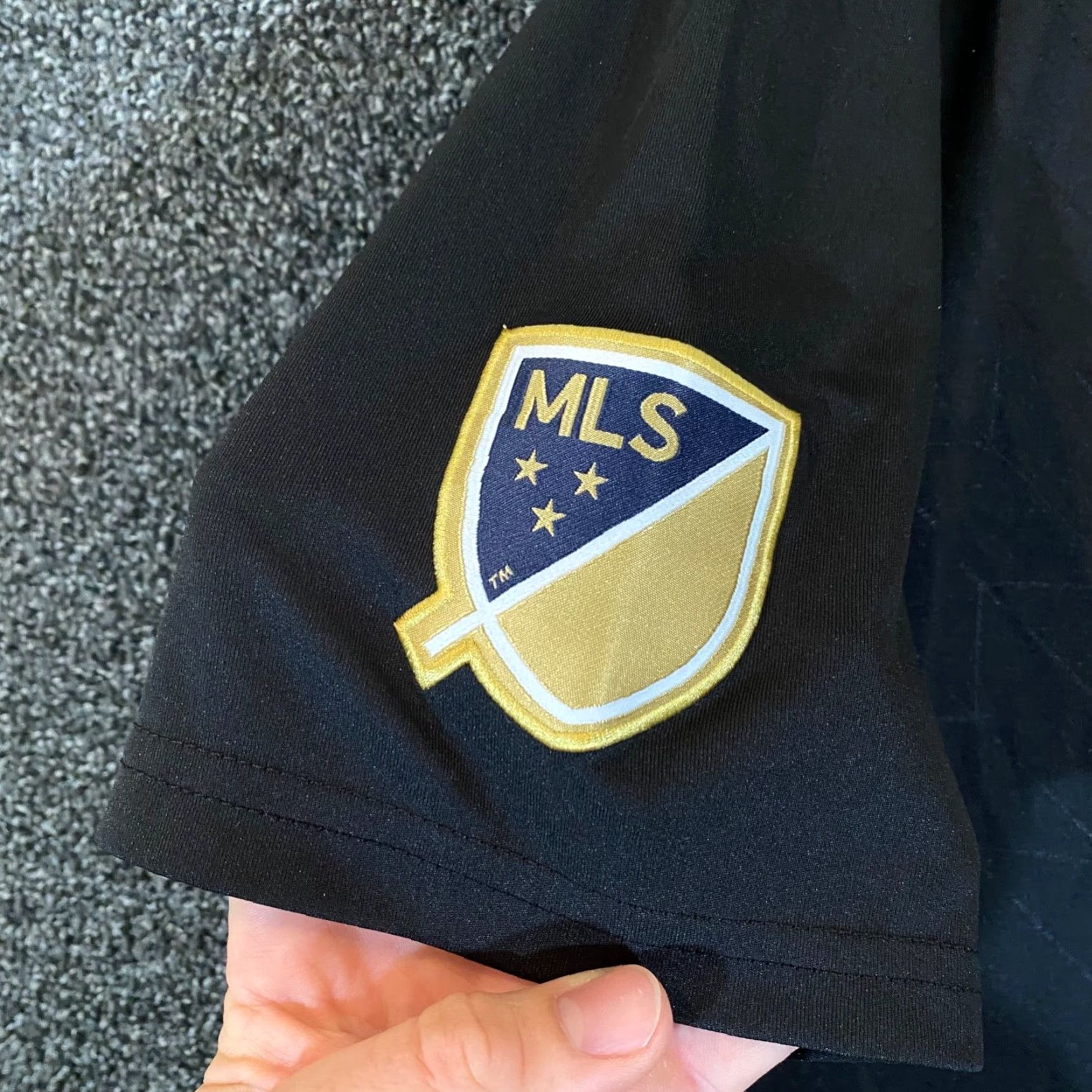Adidas RARE Nipsey Hussle Shirt adidas Men L/XL Jersey Black 2019 MLS Soccer Logo Crew Neck T-Shirt Short Sleeve Vintage: No Size US L / EU 52-54 / 3 - 4 Thumbnail