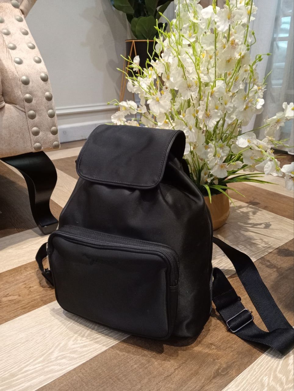 Yohji Yamamoto YOHJI YAMAMOTO Y'SACCS POUR HOMME BLACK BACKPACK Size ONE SIZE - 2 Thumbnail
