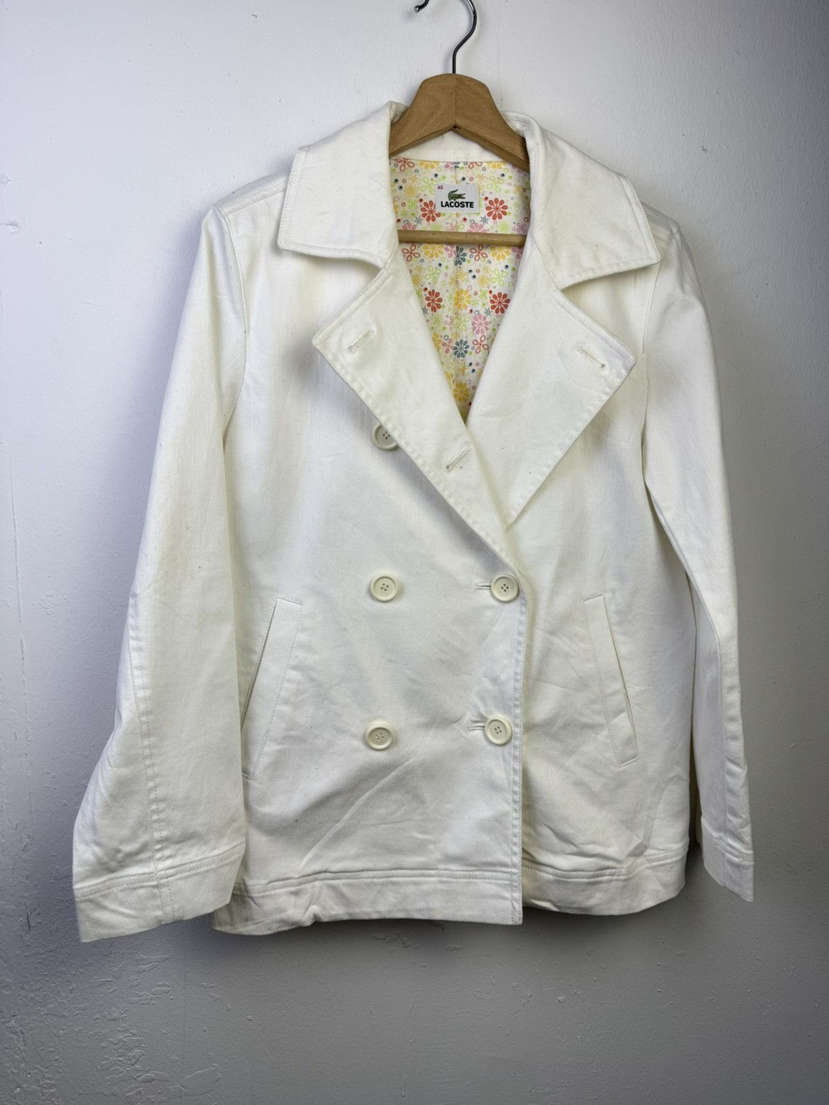 Lacoste Lacoste denim double-breasted jacket Size L / US 10 / IT 46 - 2 Thumbnail