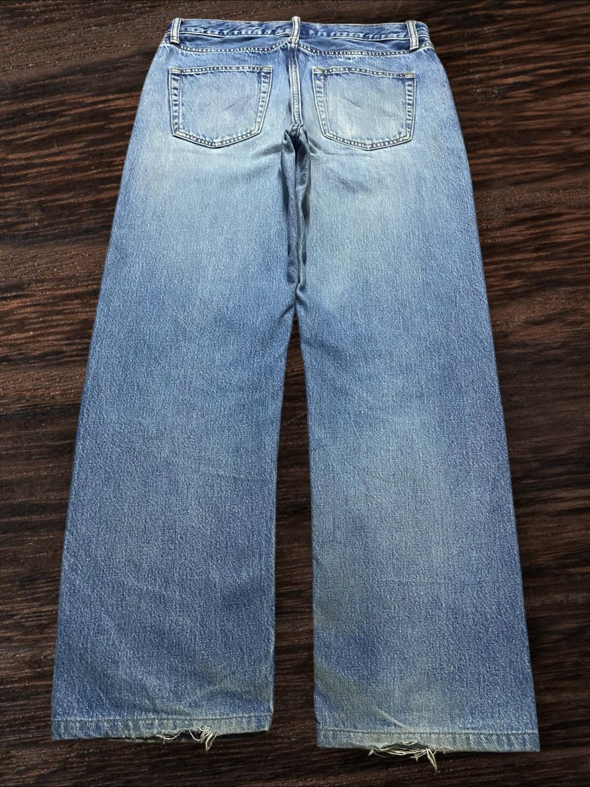 Helmut Lang × Uniqlo Vintage Japanese Brand Uniqlo Light Wash Loose Jeans Size US 32 / EU 48 - 2 Thumbnail