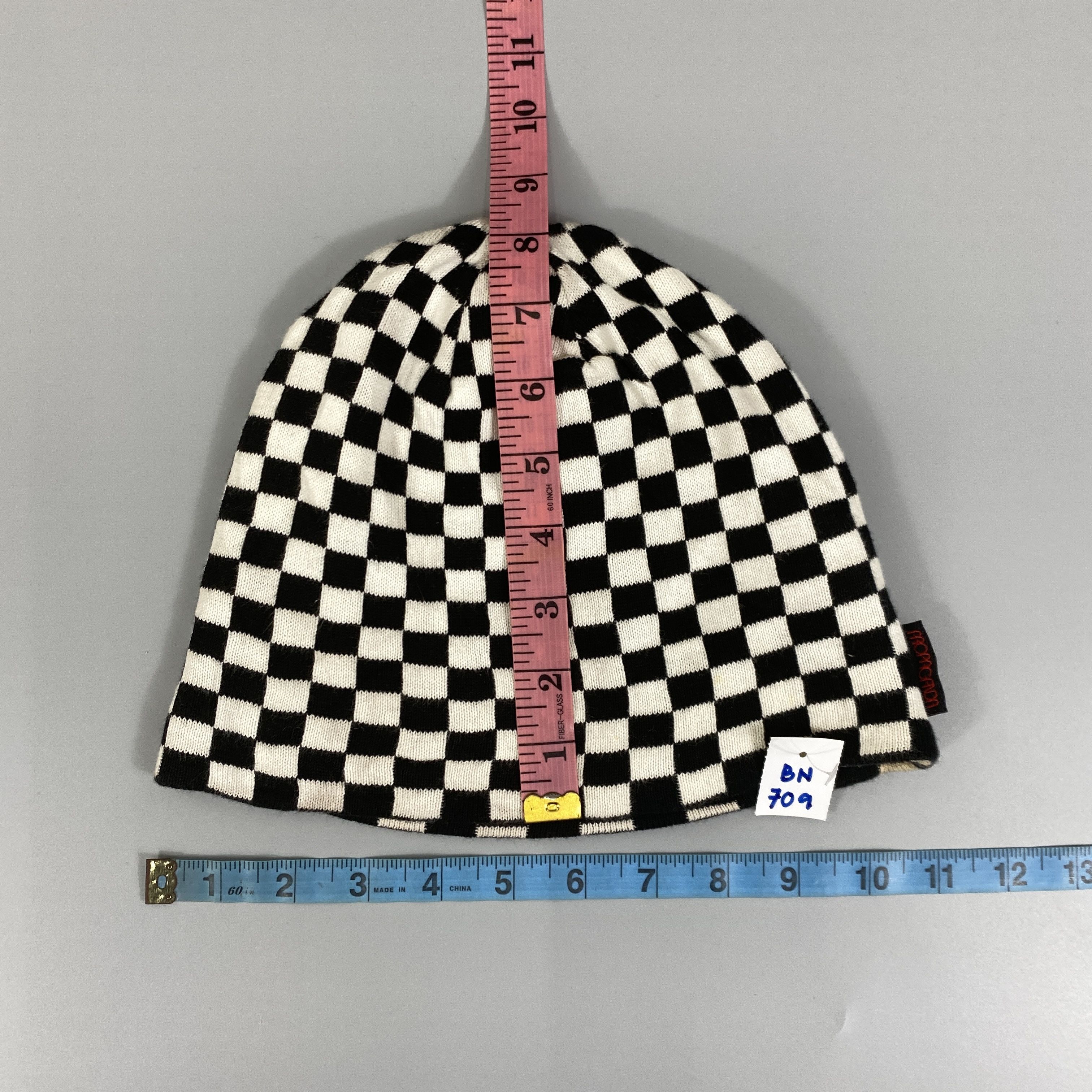 Japanese Brand Propganda Checkerboard Beanie -BN709 Size ONE SIZE - 5 Thumbnail