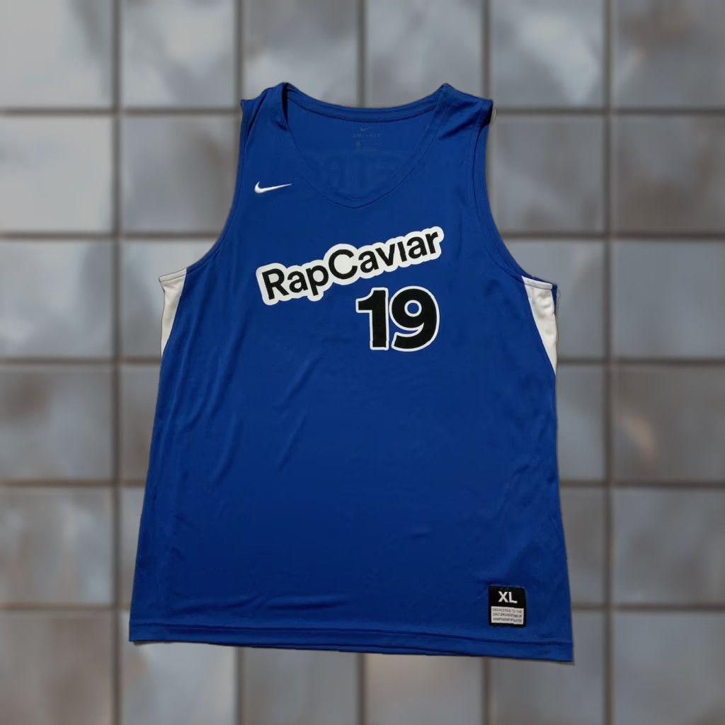 Nike VINTAGE Nike Spotify RapCaviar All RapCaviar Team Metro Boomin Basketball Jersey XL Blue Mens Size US XL / EU 56 / 4 - 1 Thumbnail