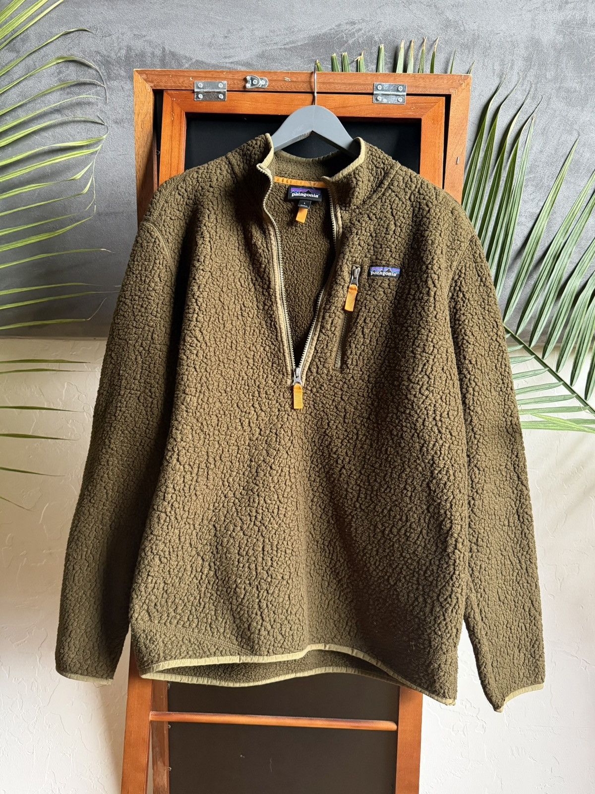 Patagonia Patagonia Sherpa Quarter Zip Hunter Green Size US L / EU 52-54 / 3 - 1 Thumbnail