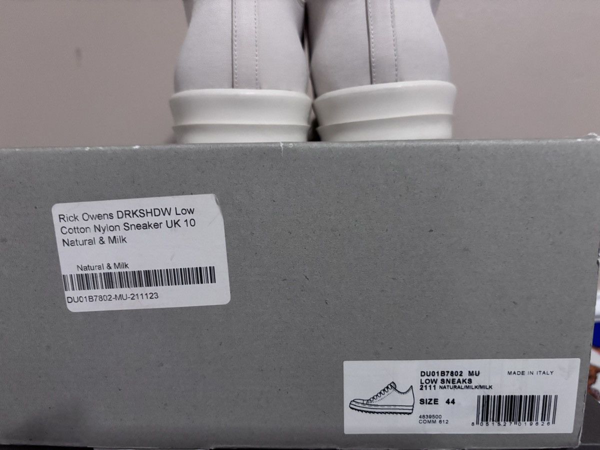 Rick Owens Rick Owen’s Low Ramone Natural & Milk Size US 11 / EU 44 - 8 Thumbnail