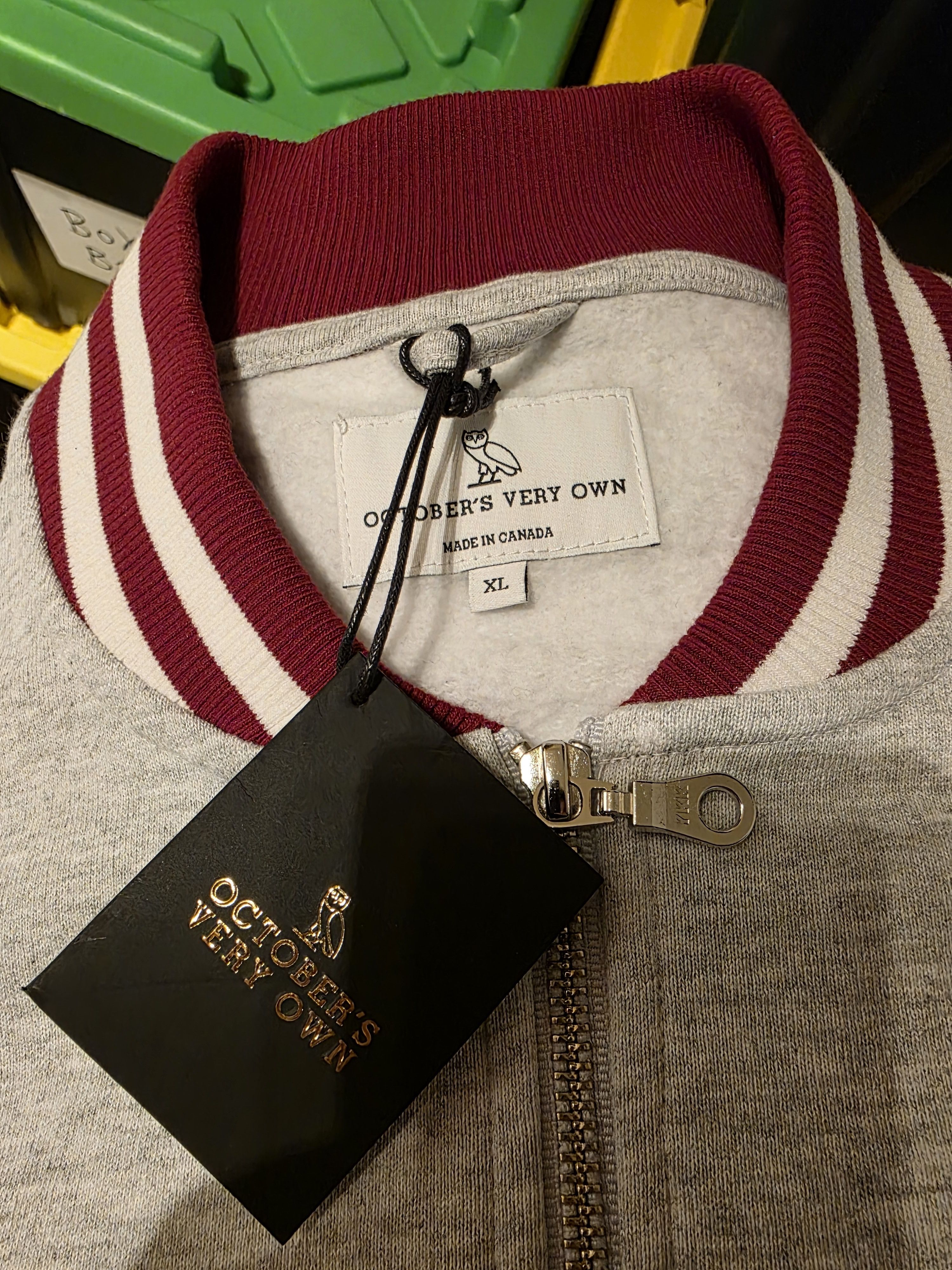 NBA × October's Very Own OVO x Miami Heat Quarter Zip Mock Neck Size US XL / EU 56 / 4 - 4 Thumbnail