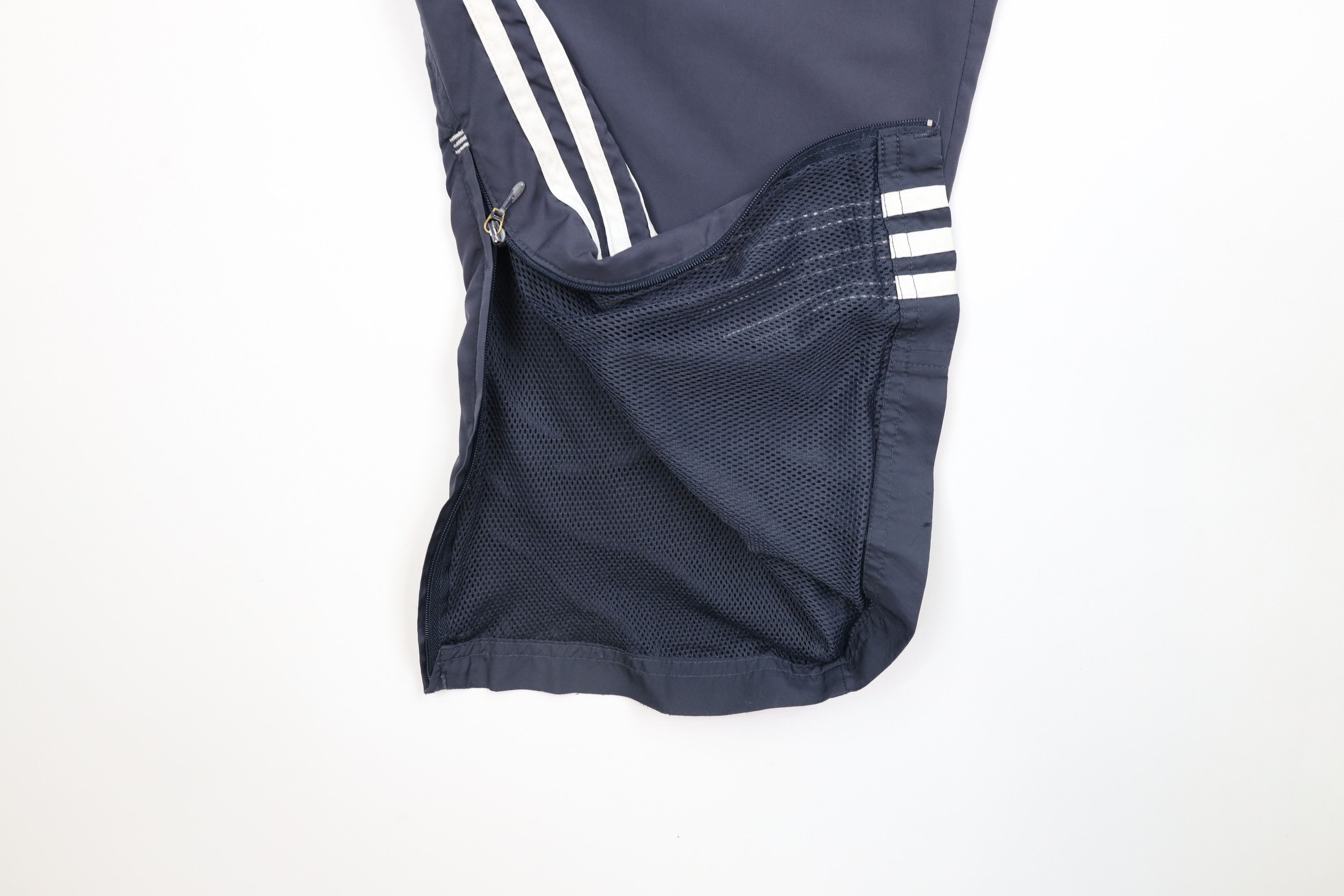 Adidas × Vintage Vintage Y2K 2004 Adidas Out Striped Wide Leg Pants Blue Size US 34 / EU 50 - 6 Thumbnail
