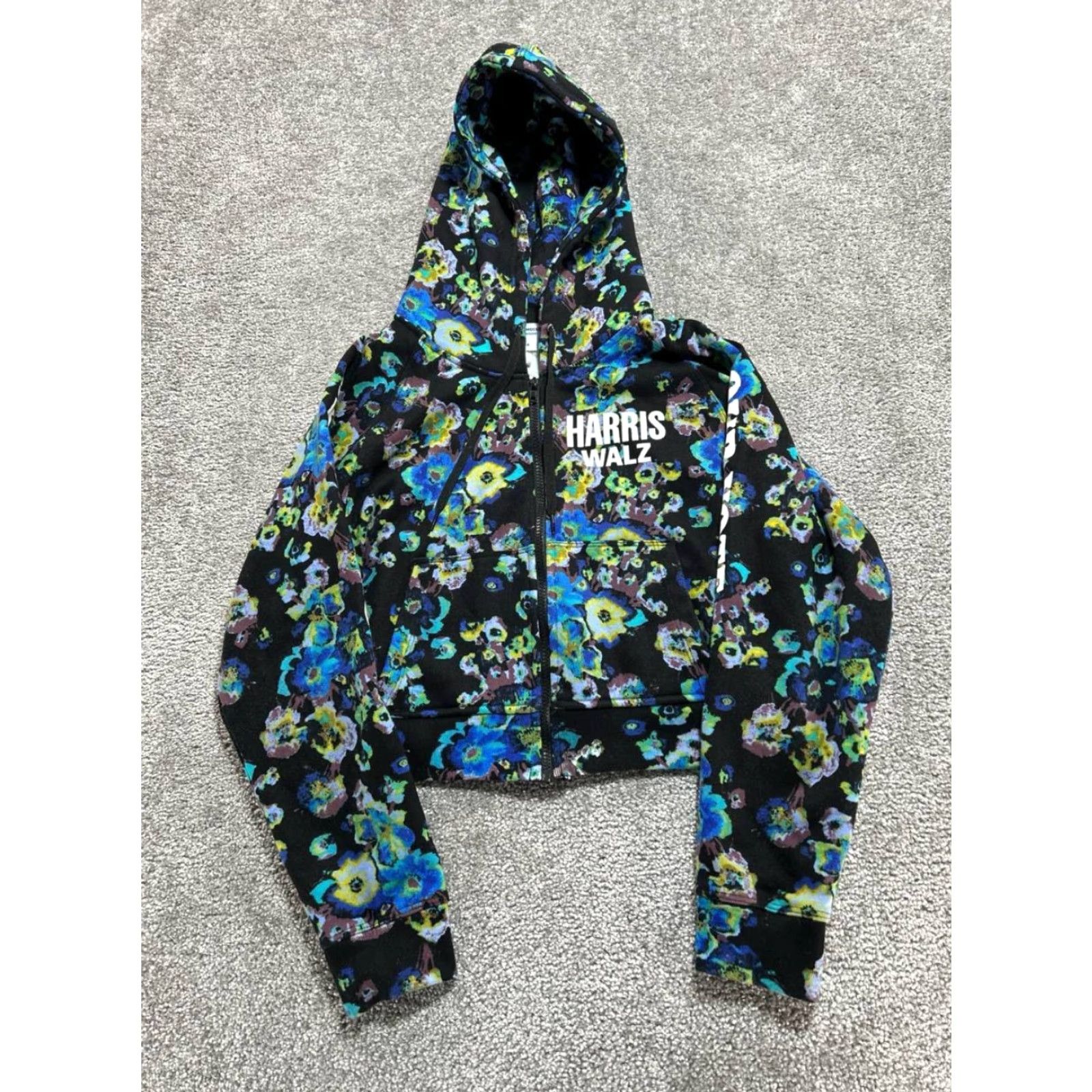 Ulla Johnson Ulla Johnson Hoodie Womens Medium Black Floral Our Bodies Our Votes Harris Walz Size M / US 6-8 / IT 42-44 - 2 Thumbnail