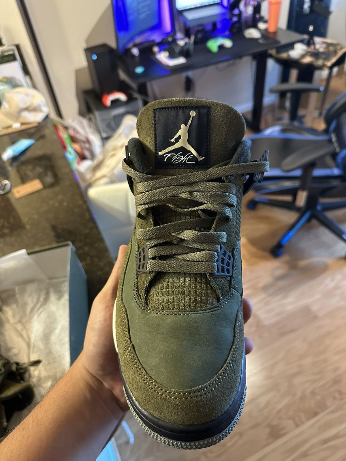 Jordan Brand AIR JORDAN 4 RETRO SE CRAFT “MEDIUM OLIVE” Size US 12 / EU 45 - 8 Thumbnail
