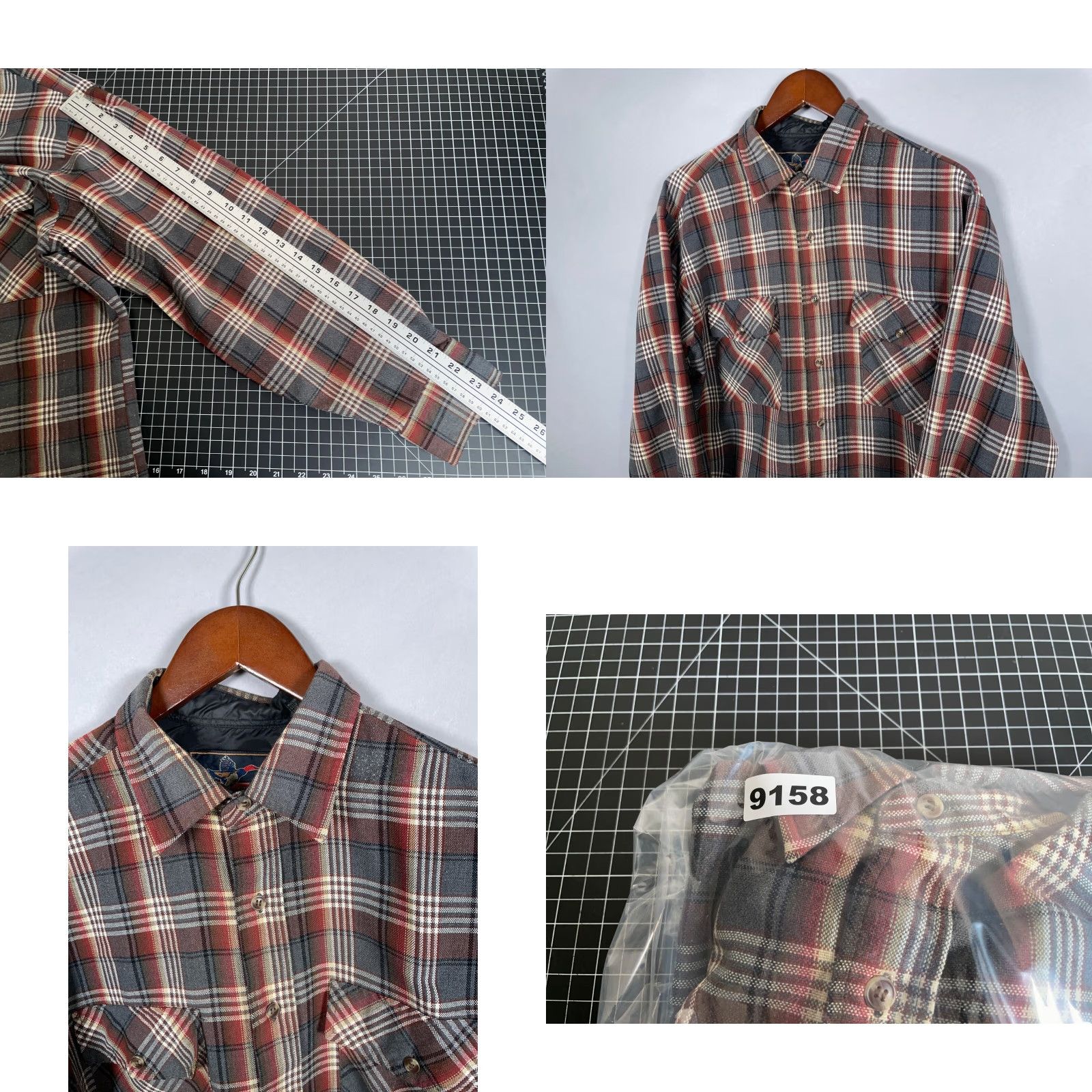 Vintage VINTAGE Backpacker Plaid Flannel Shirt Adult Large Brown Long Sleeve Workwear 90s Grunge Mens Size US L / EU 52-54 / 3 - 8 Thumbnail