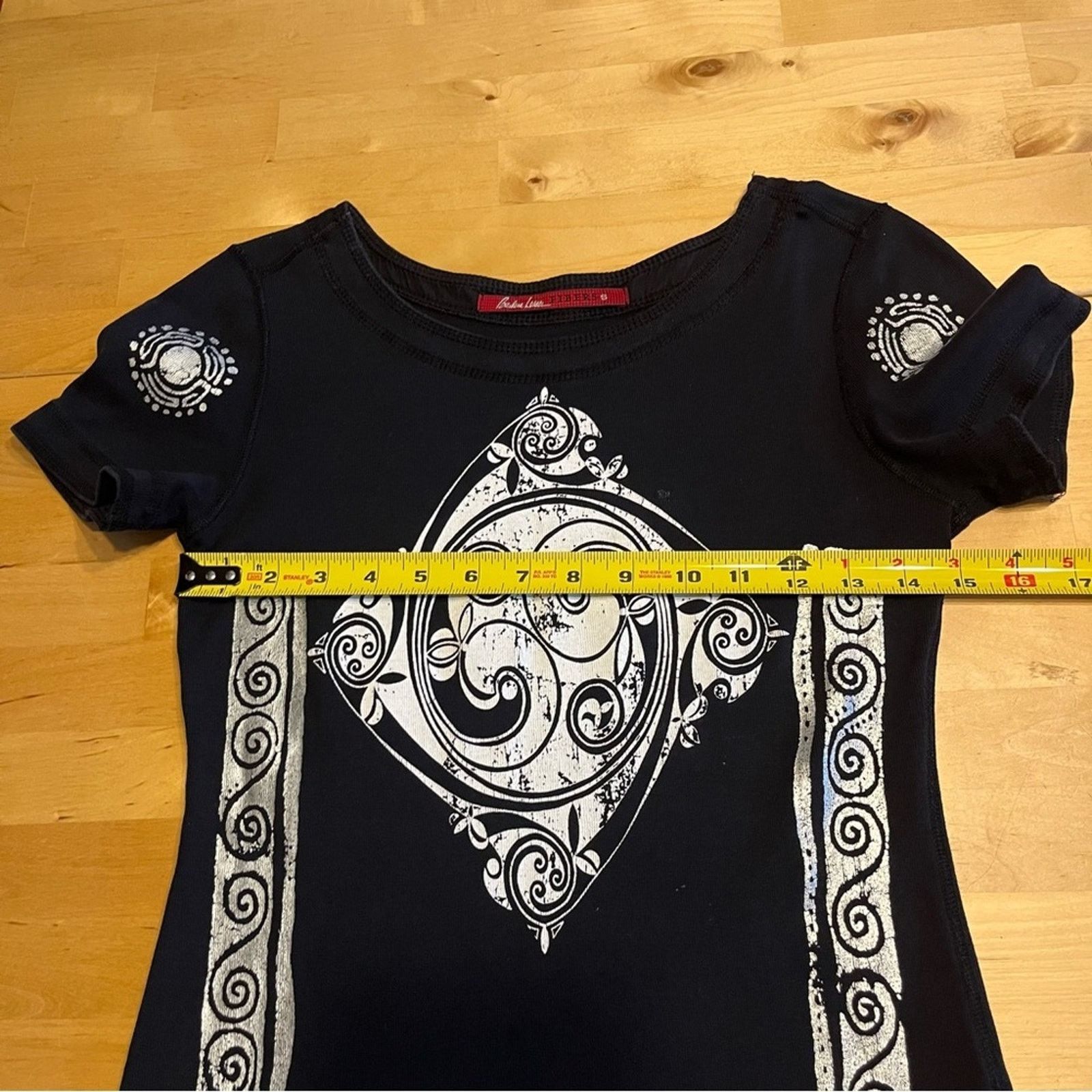 Other Barbara Lesser Fibers Tshirt Black Short Sleeve T-Shirt Knit Size S / US 4 / IT 40 - 5 Thumbnail