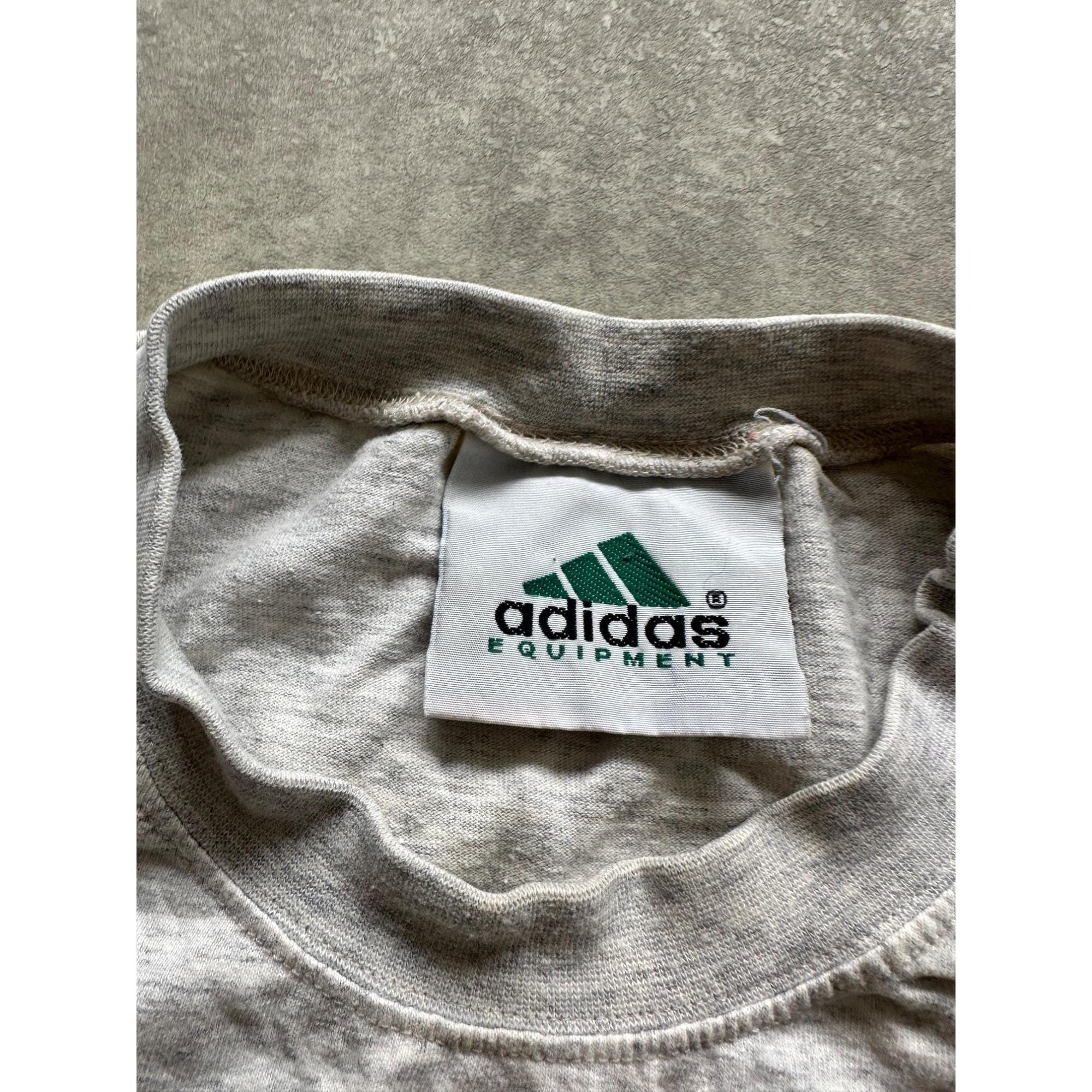 Adidas Vintage 90s Adidas Equipment T-Shirt Made in Greece. Size US L / EU 52-54 / 3 - 2 Thumbnail