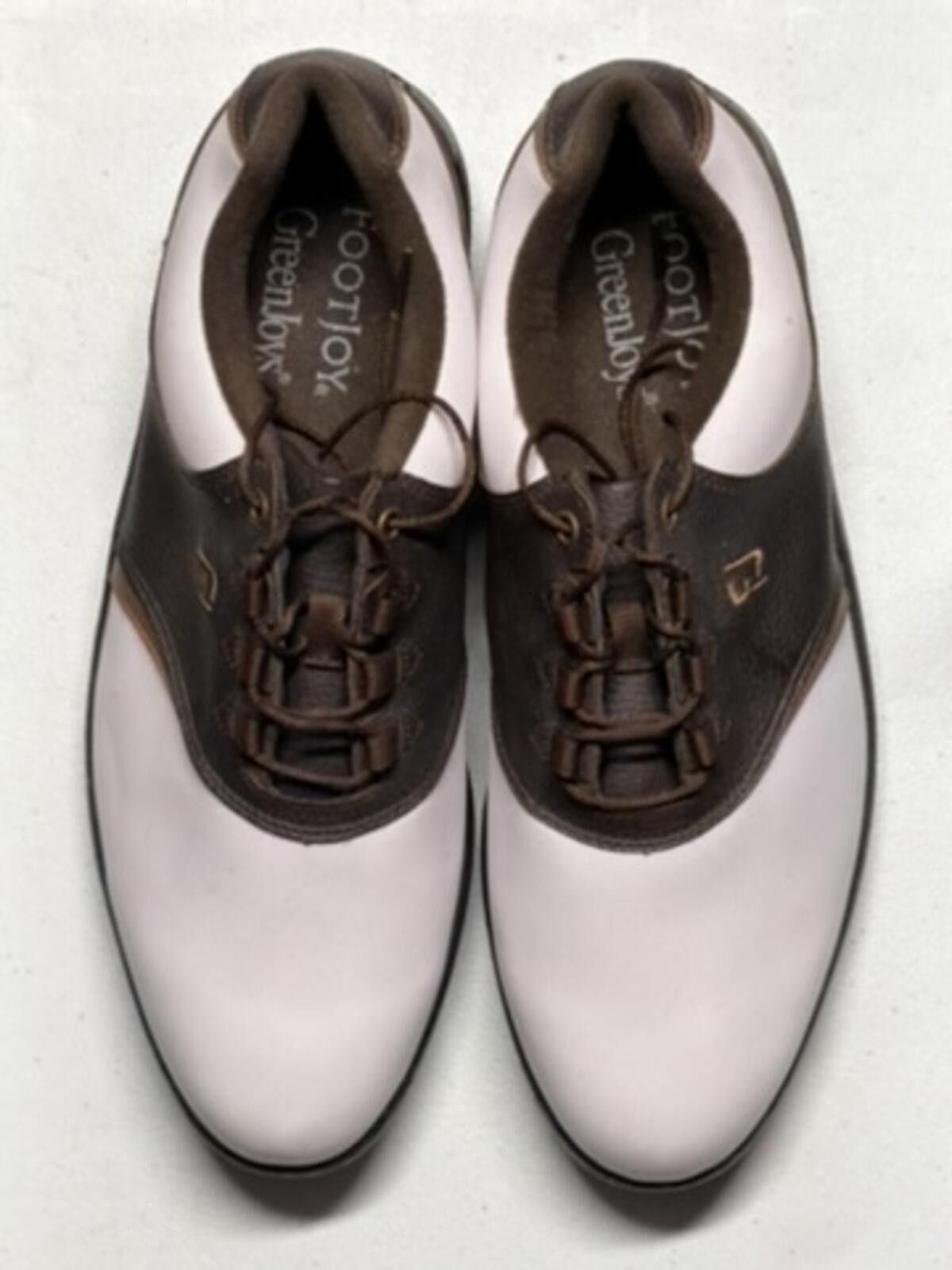 Footjoy FootJoy Greenjoys Golf Shoes White / Brown 11.5M New 45521 Size ONE SIZE - 1 Thumbnail