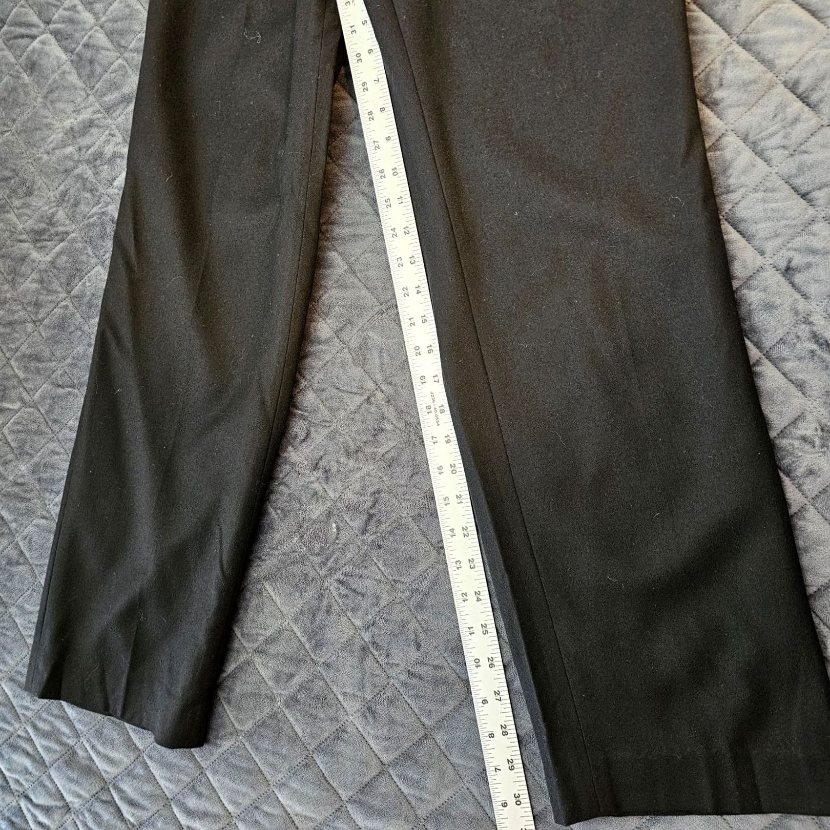 Talbots TALBOTS Pants Women Dress Pants Wool Blend Stretch Black 6 Regular Straight 30.5 In Inseam Italy Size 28" / US 6 / IT 42 - 6 Thumbnail