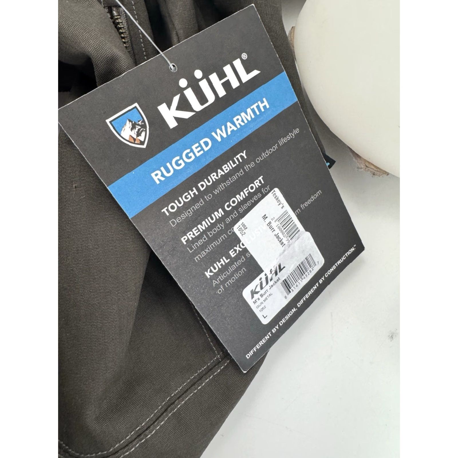 Vintage KUHL BURR Jacket Mens L Gun Metal Patina Dye NEW w TAG LL Size US L / EU 52-54 / 3 - 7 Thumbnail