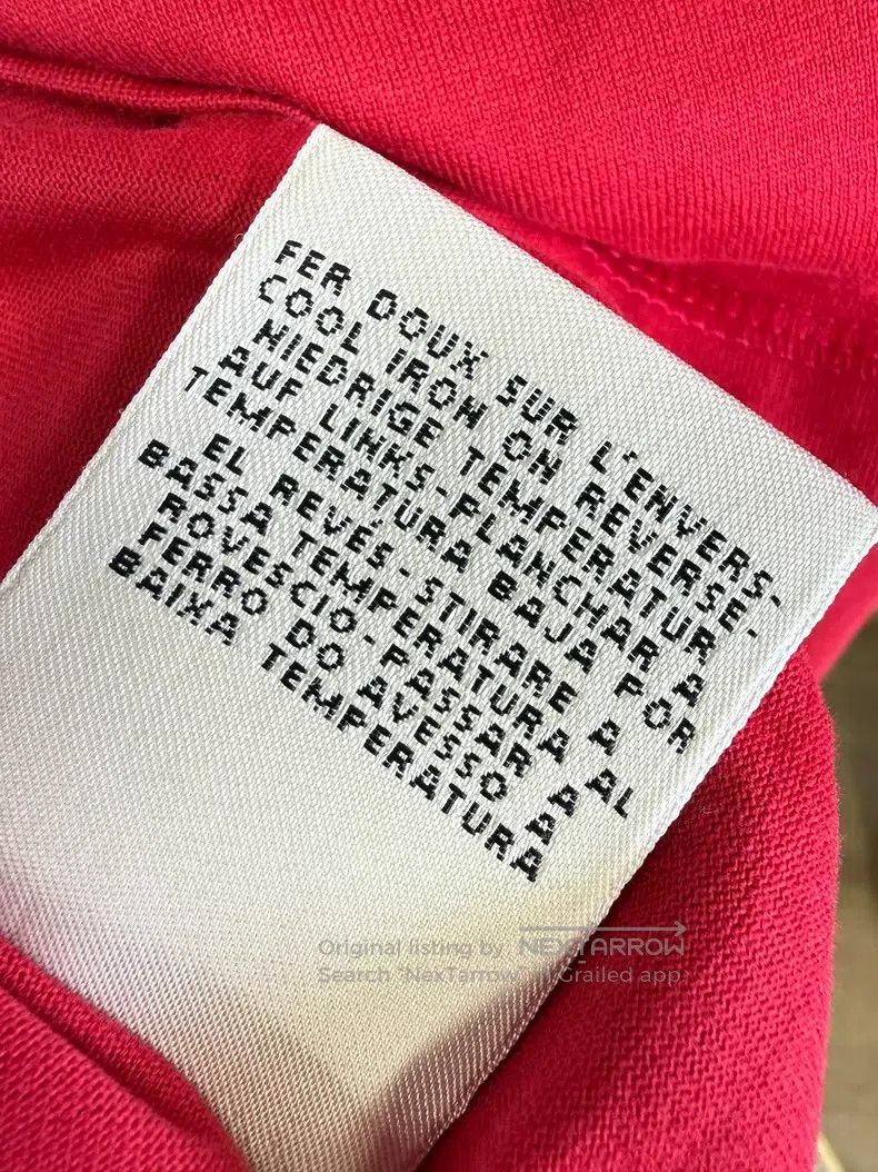 Hermes Hermes Ladies T-Shirt, Red Note Wing Print, Round Neck Sho Size XXS / US 00 / IT 34 - 6 Thumbnail