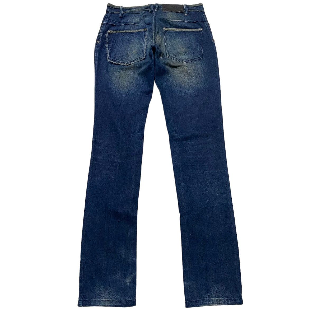 John Galliano John Galliano Leather Trimmed Denim Jeans Size US 31 - 2 Thumbnail
