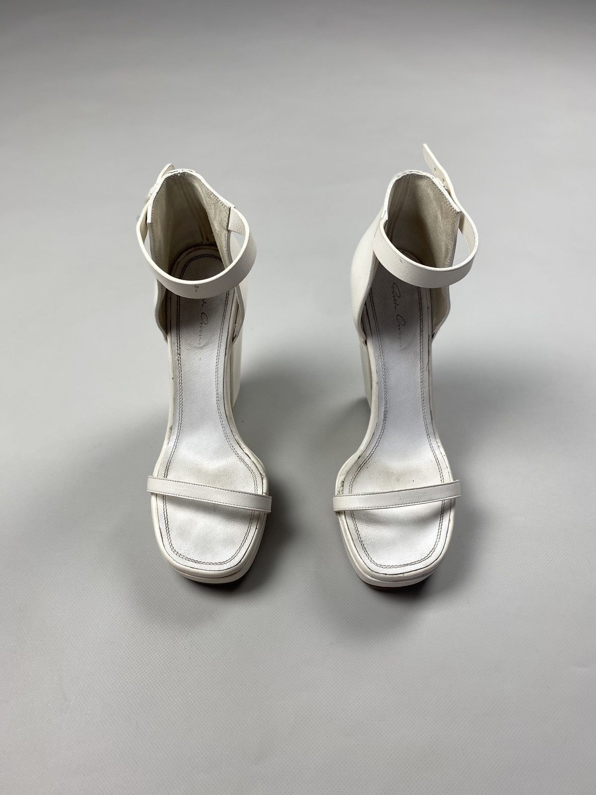 Rick Owens Rick Owens avant-garde ladies leather platform heels sandals Size US 9 / IT 39 - 5 Thumbnail