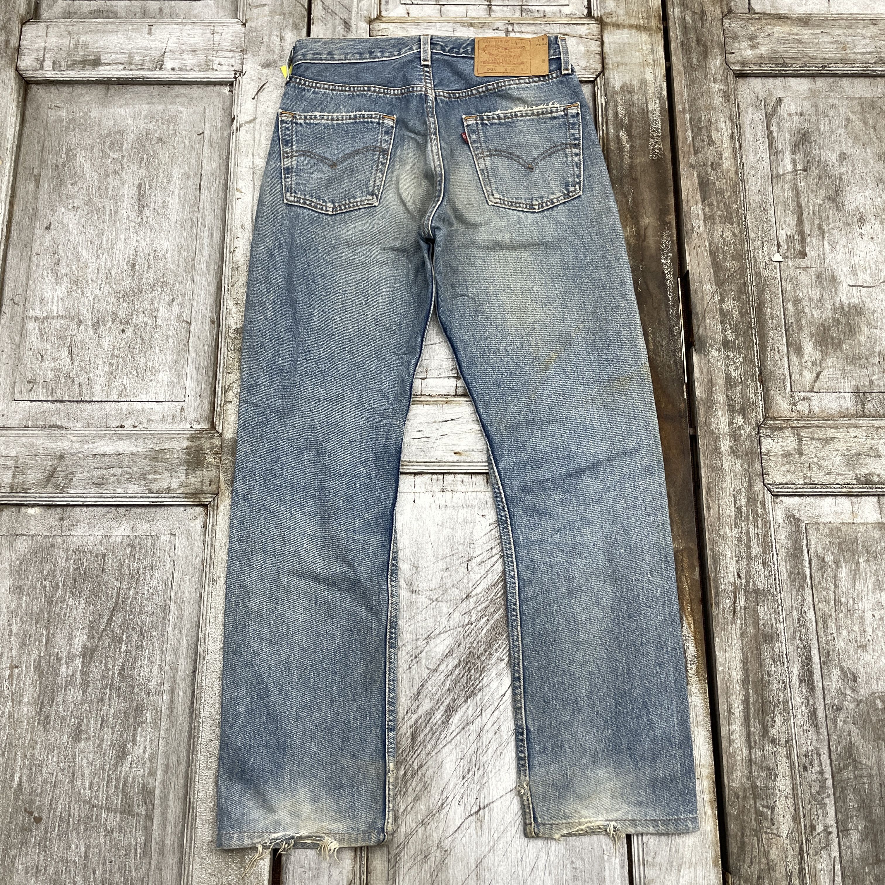 Levi's × Vintage Vintage Levi's 501 Faded Distressed Jeans-WC313 Size US 29 - 3 Thumbnail
