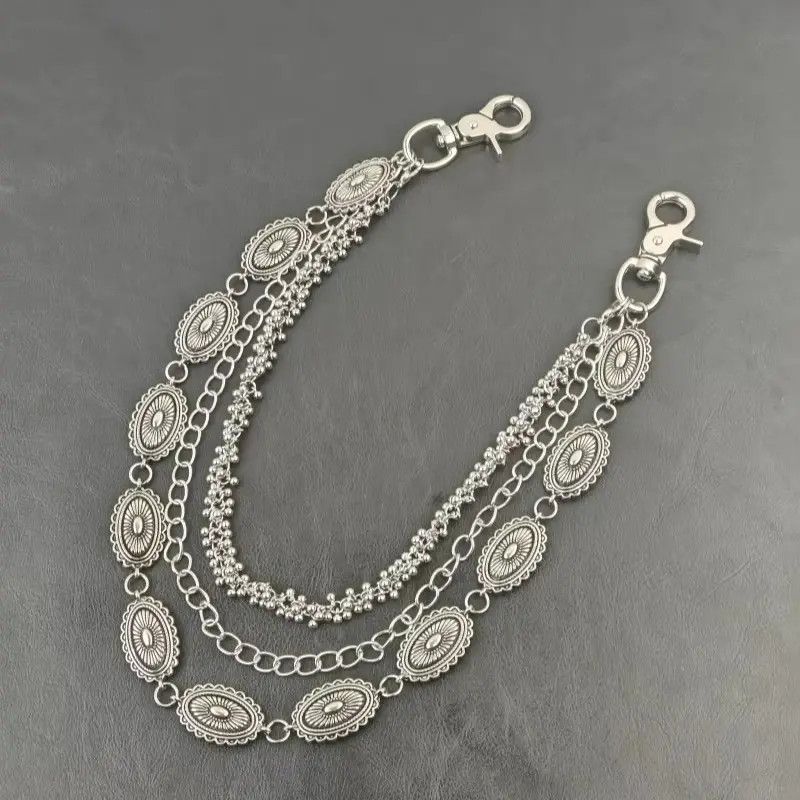 Other 3 Layer Pants Chain Wallet Chain Size ONE SIZE - 8 Thumbnail