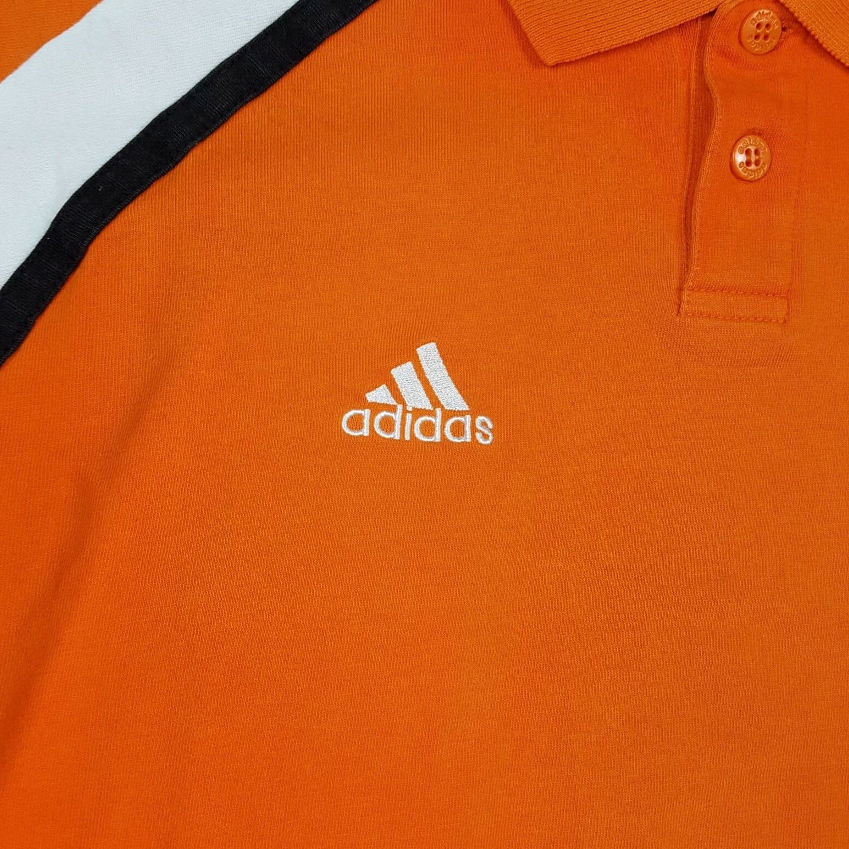 Adidas VTG adidas Polo Shirt - Men's Large Orange Short Sleeve Tennis Soccer Golf Polo Shirt Size US L / EU 52-54 / 3 - 3 Thumbnail